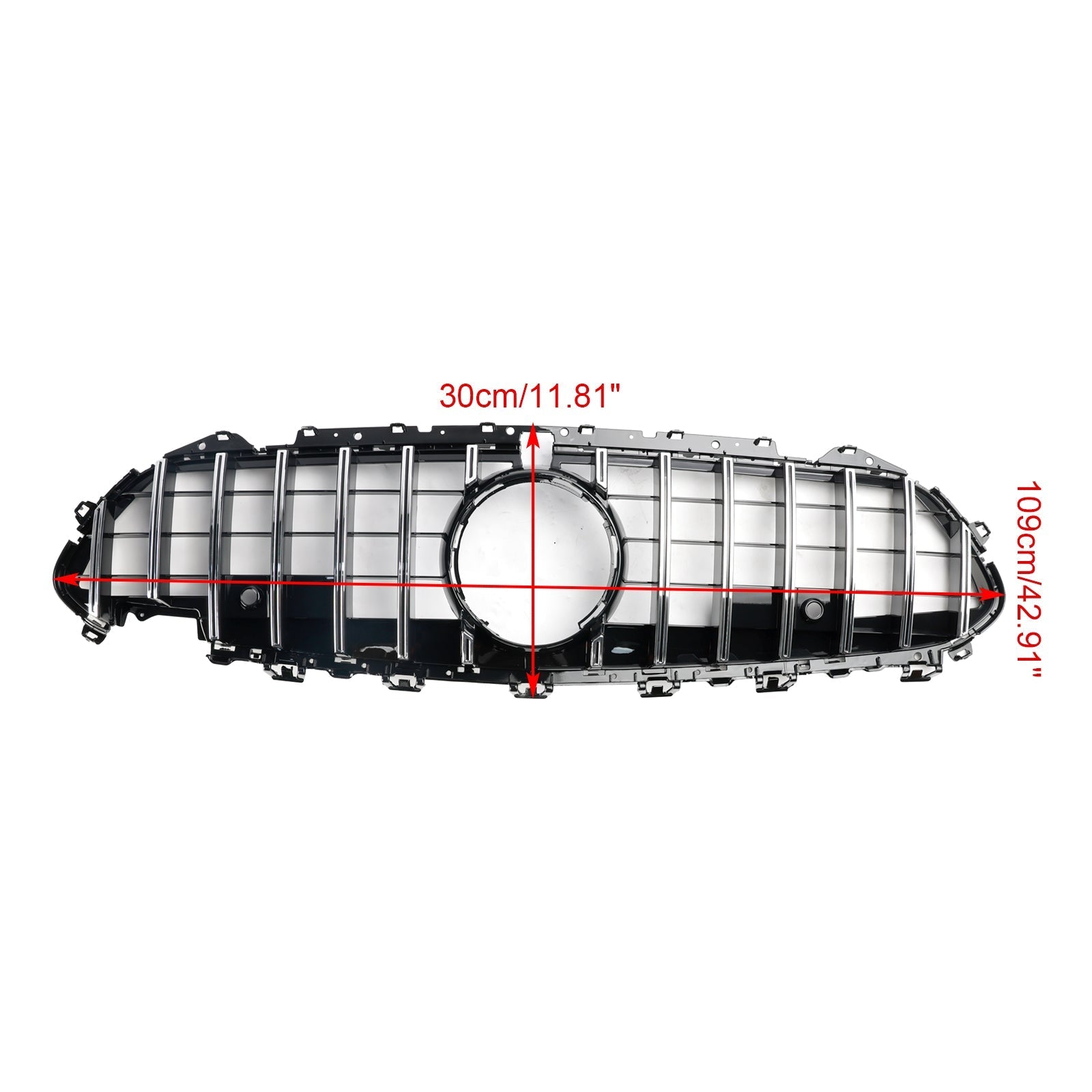 2018 2019 2020 2021 2022 2023 2024 Mercedes CLS C257 W257 Coupe Chrome Front Bumper Grille Grill