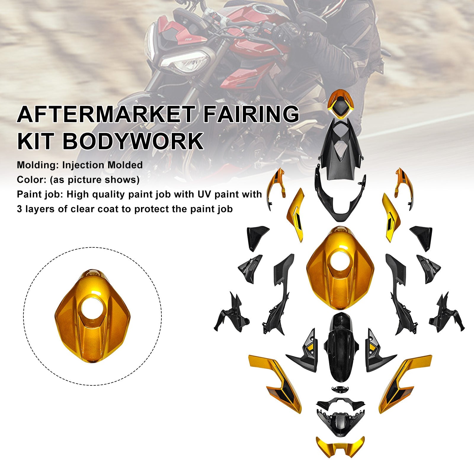 Injection Bodywork Fairing Kit for Street Triple 765 R/RS 2023-2025