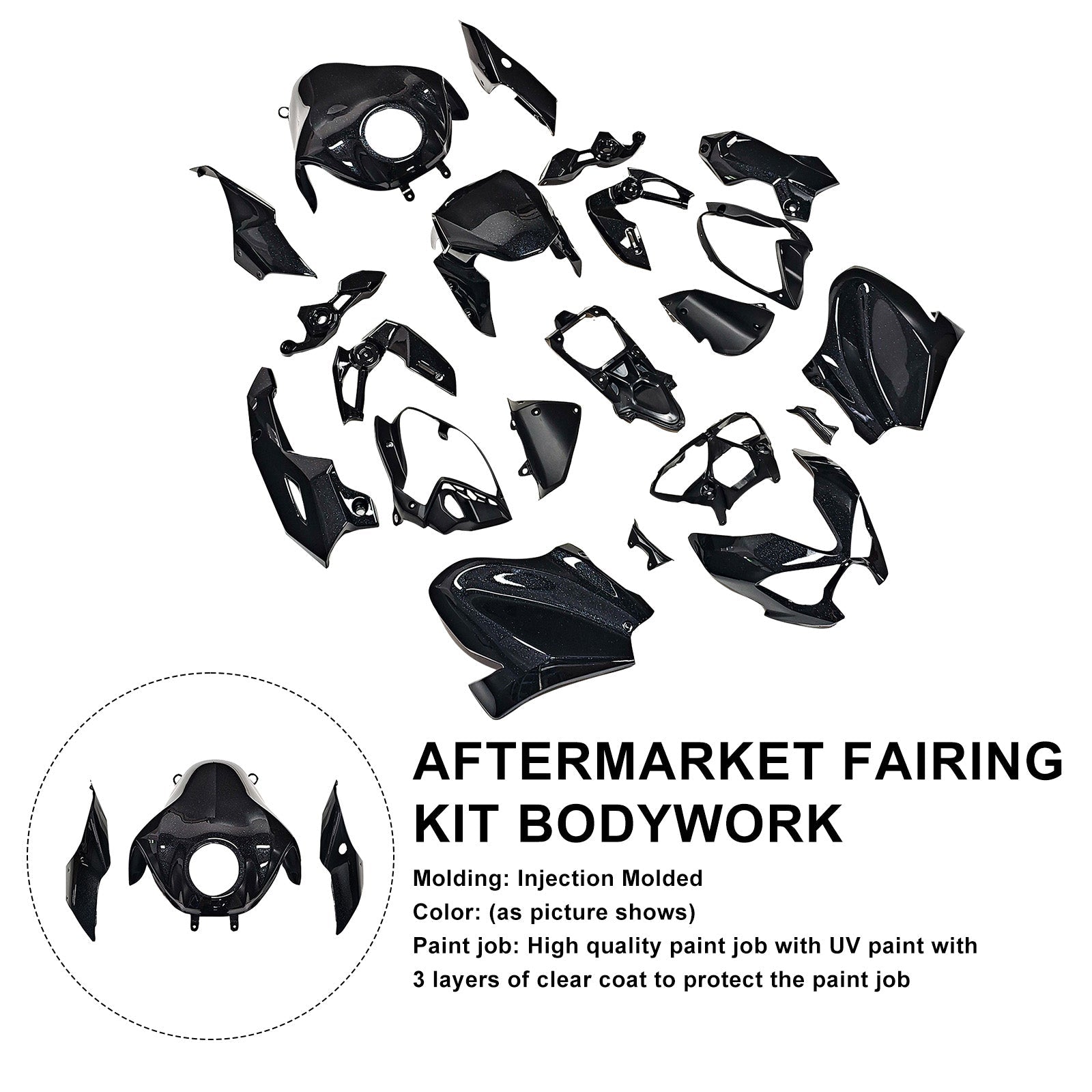 Injection Bodywork Fairing Kit for Kawasaki Z900 2025-2026