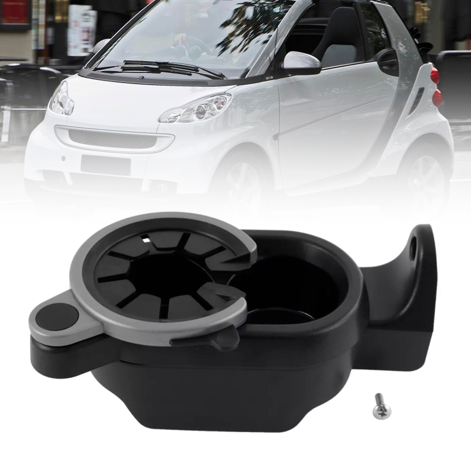 Car Center Console Cup Drink Bottle Holder A4518100370 For Benz Smart Fortwo