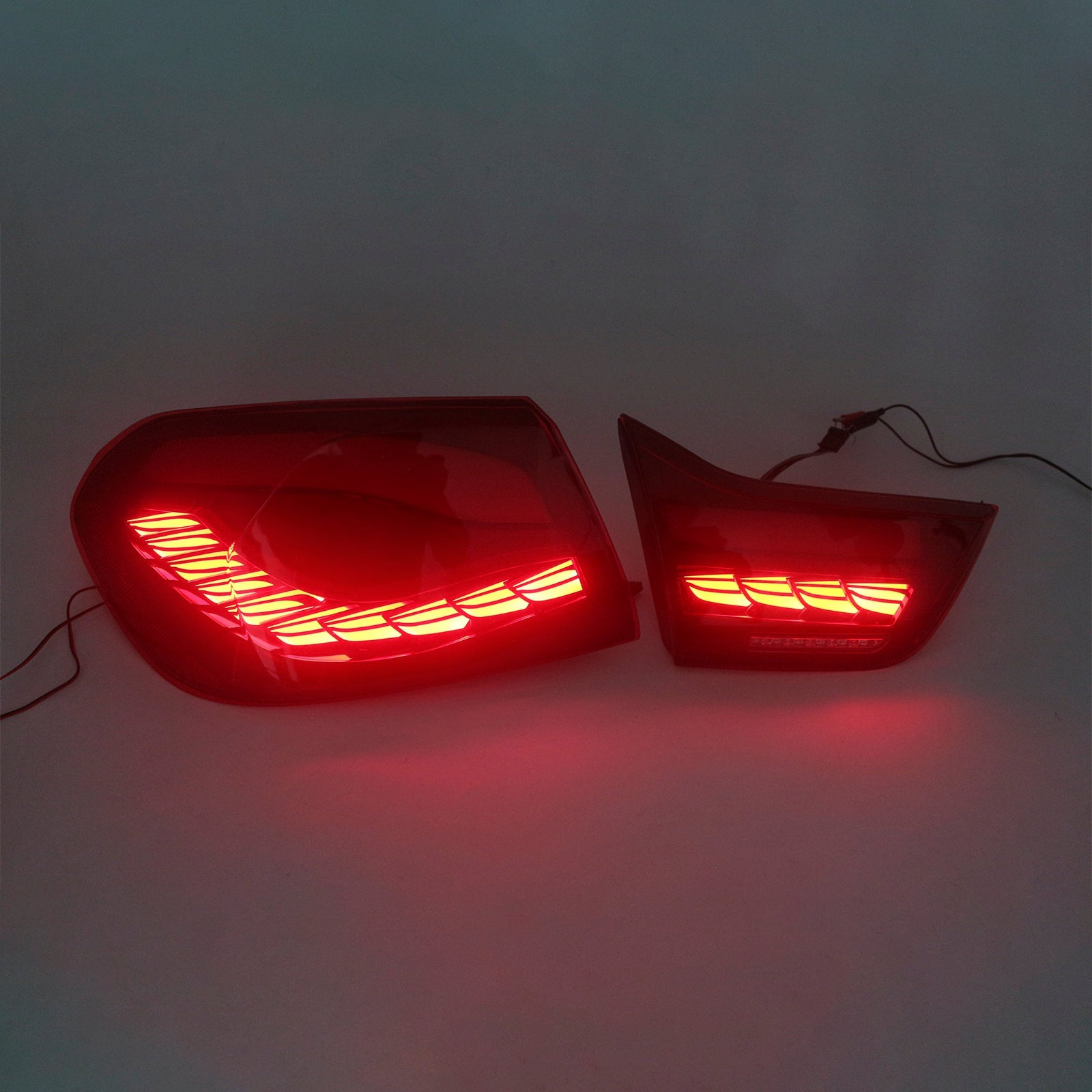 2014-2020 BMW M4 F82 F83 ( Sedan / Coupe / Convertible) L&R Red LED Tail Lights Rear Lamp Assembly 63217296100 63217296099