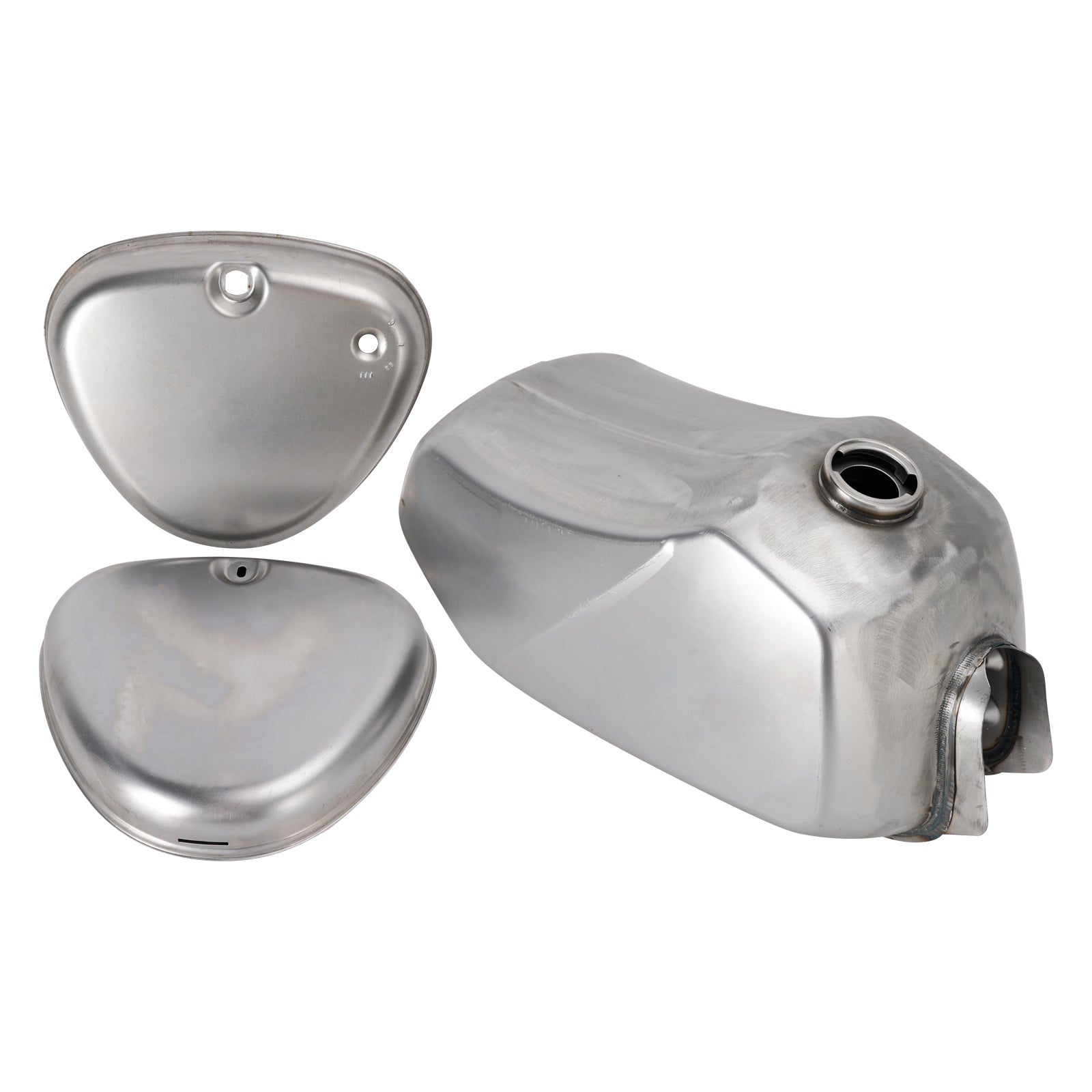 SIMSON S53 S83 FUEL PETROL TANK & TANK SIDE COVER UNPAINTED