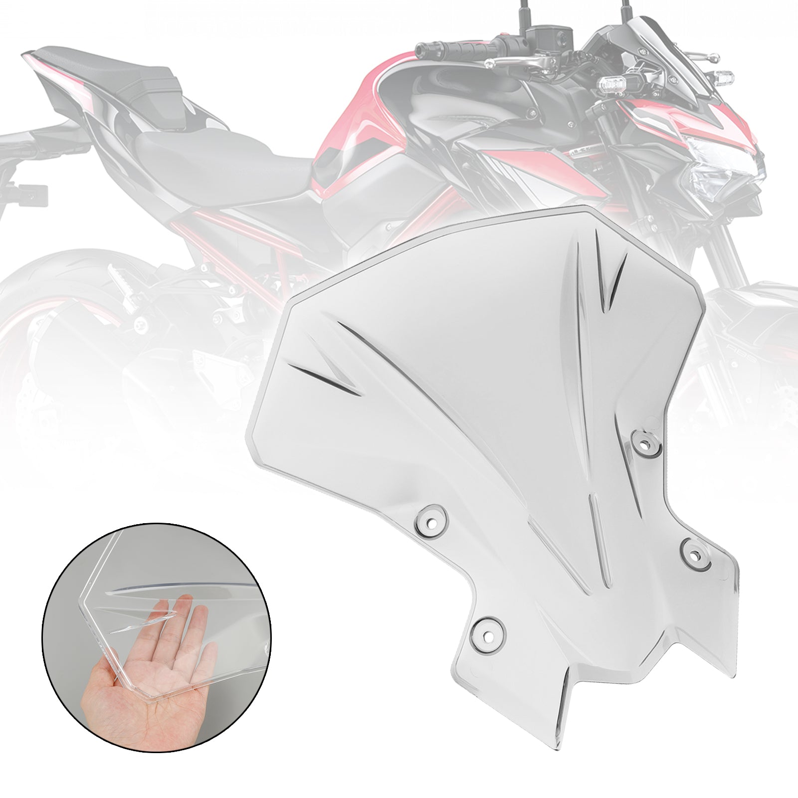 2020-2024 Kawasaki Z900 Windshield Windscreen