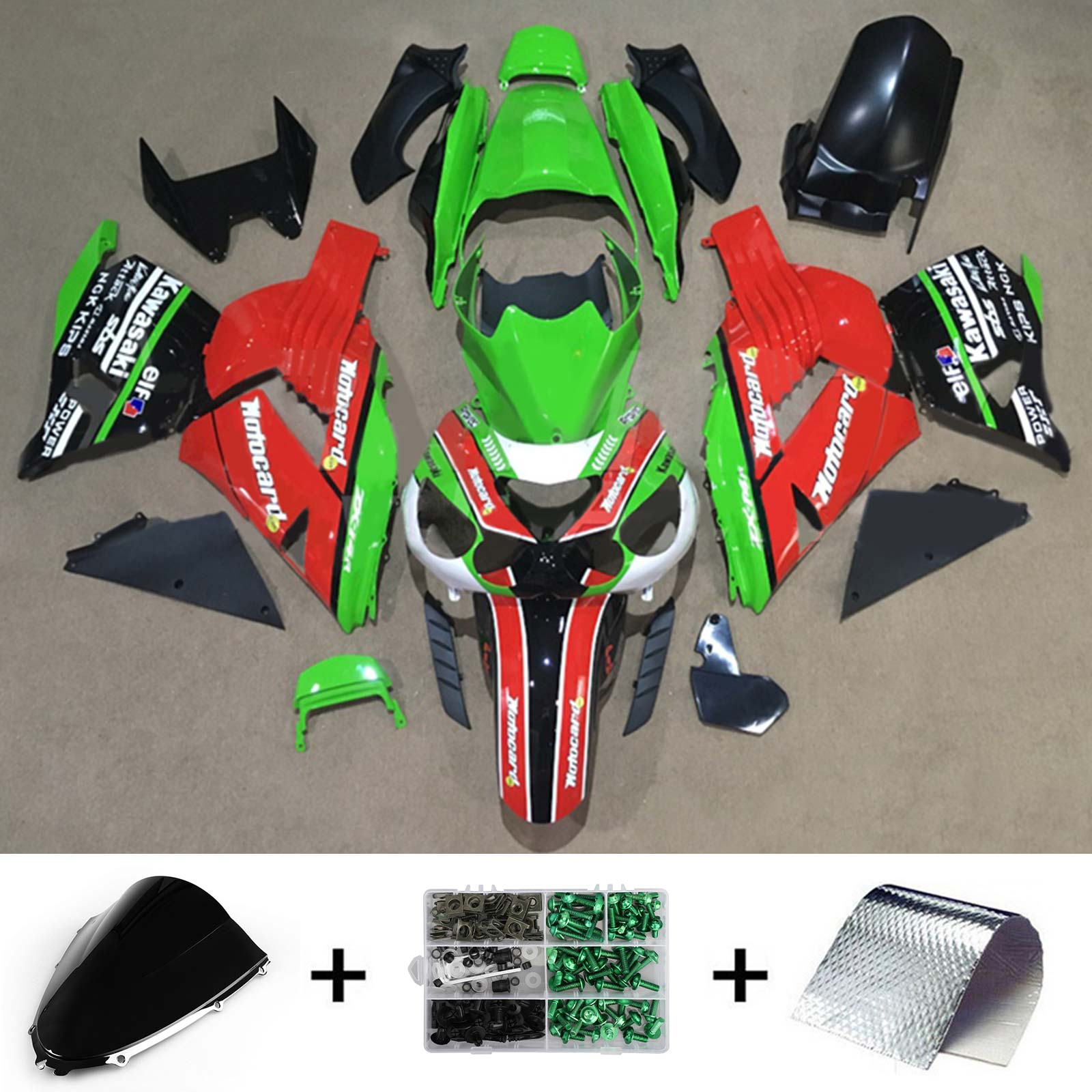 2006-2011 Kawasaki ZX14R Fairing Kit Bodywork Plastic ABS