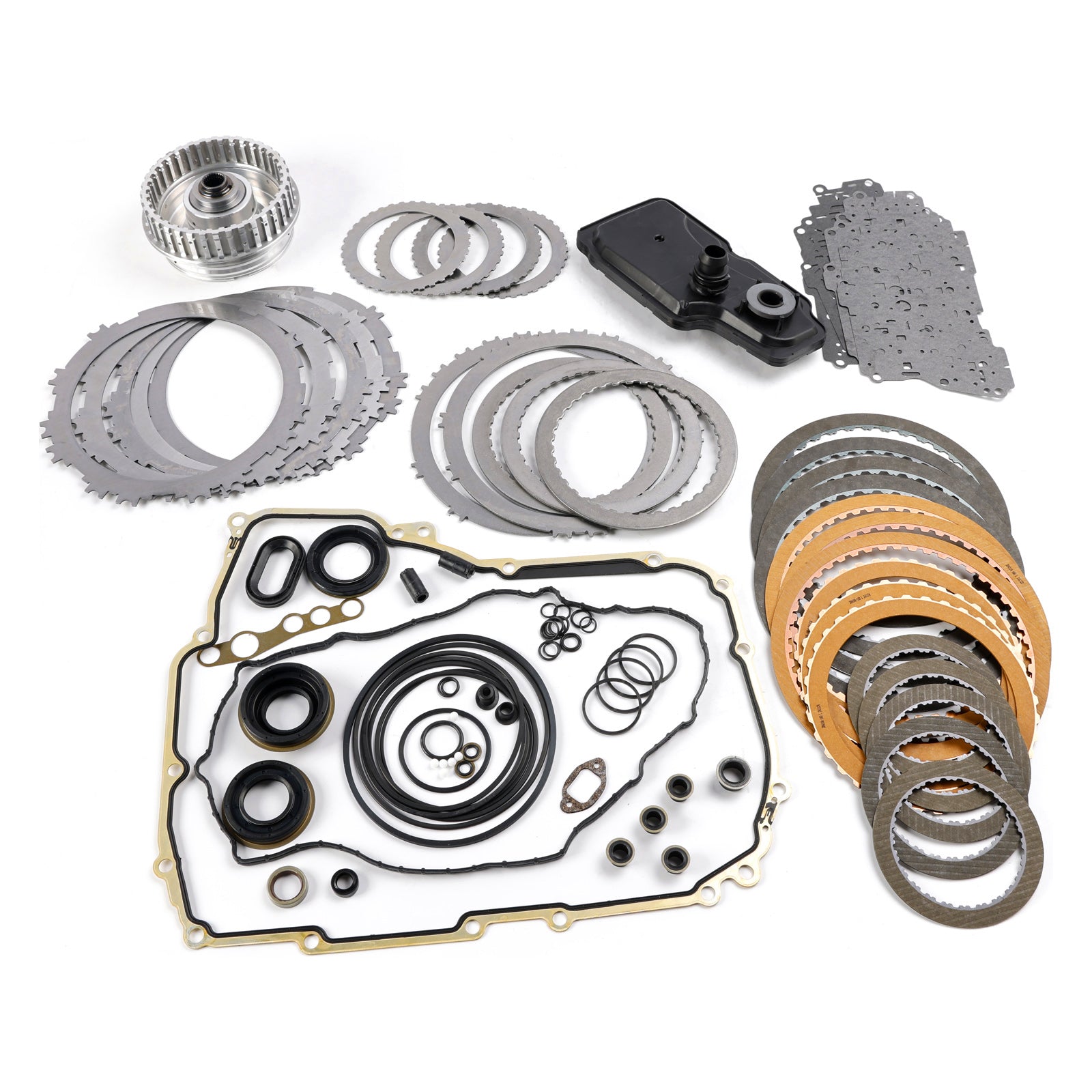 2012-up GM Gen 2 6T40 6T45 Transmission Rebuild Kit Master less Steels