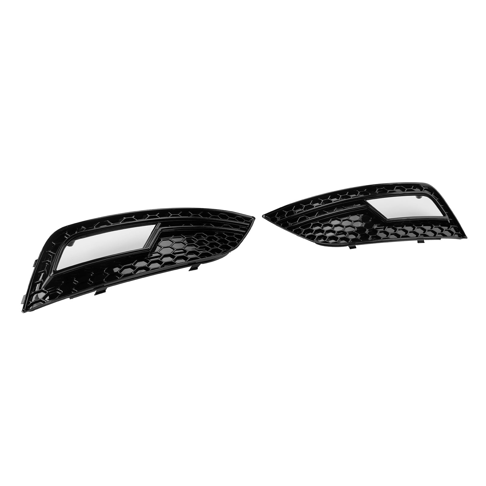 2013-2015 Audi A4 B8.5 Black Fog Light Cover Grille Standard Bumper