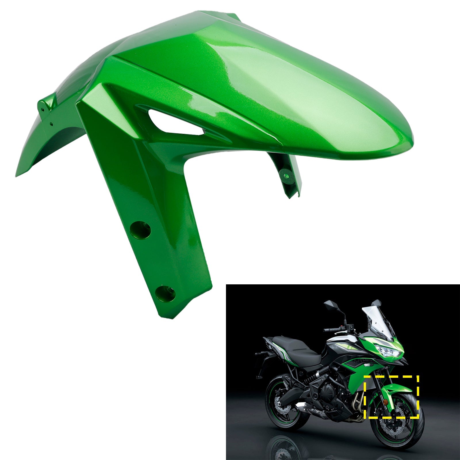 2022-2024 Kawasaki Versys 650 KLE650 Front Fender Mudguard Fairing