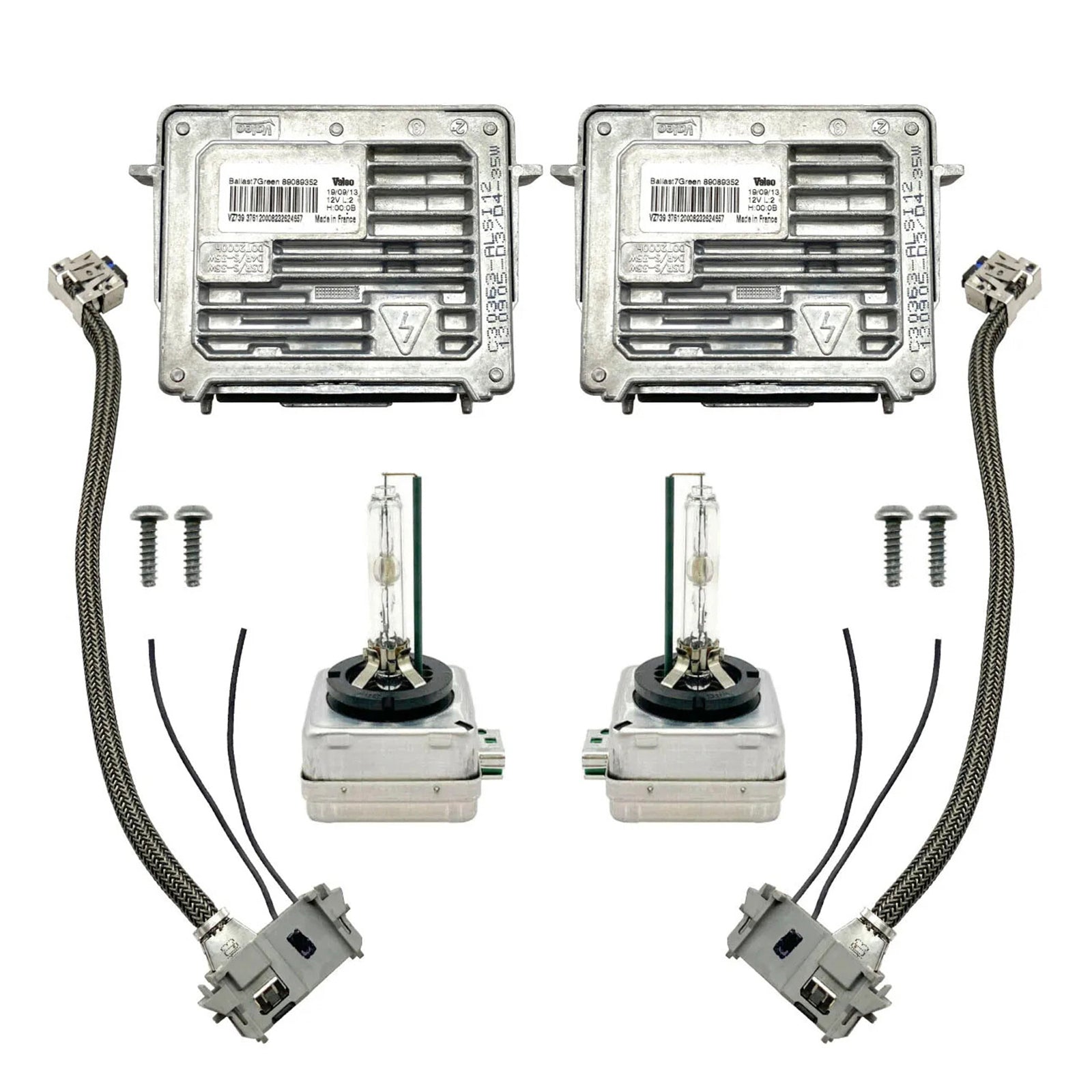 2013-2016 xenon headlights of: GMC Acadia 2x Xenon Ballast & HID D3S Light Bulb Wire Kit Control Unit 13503432