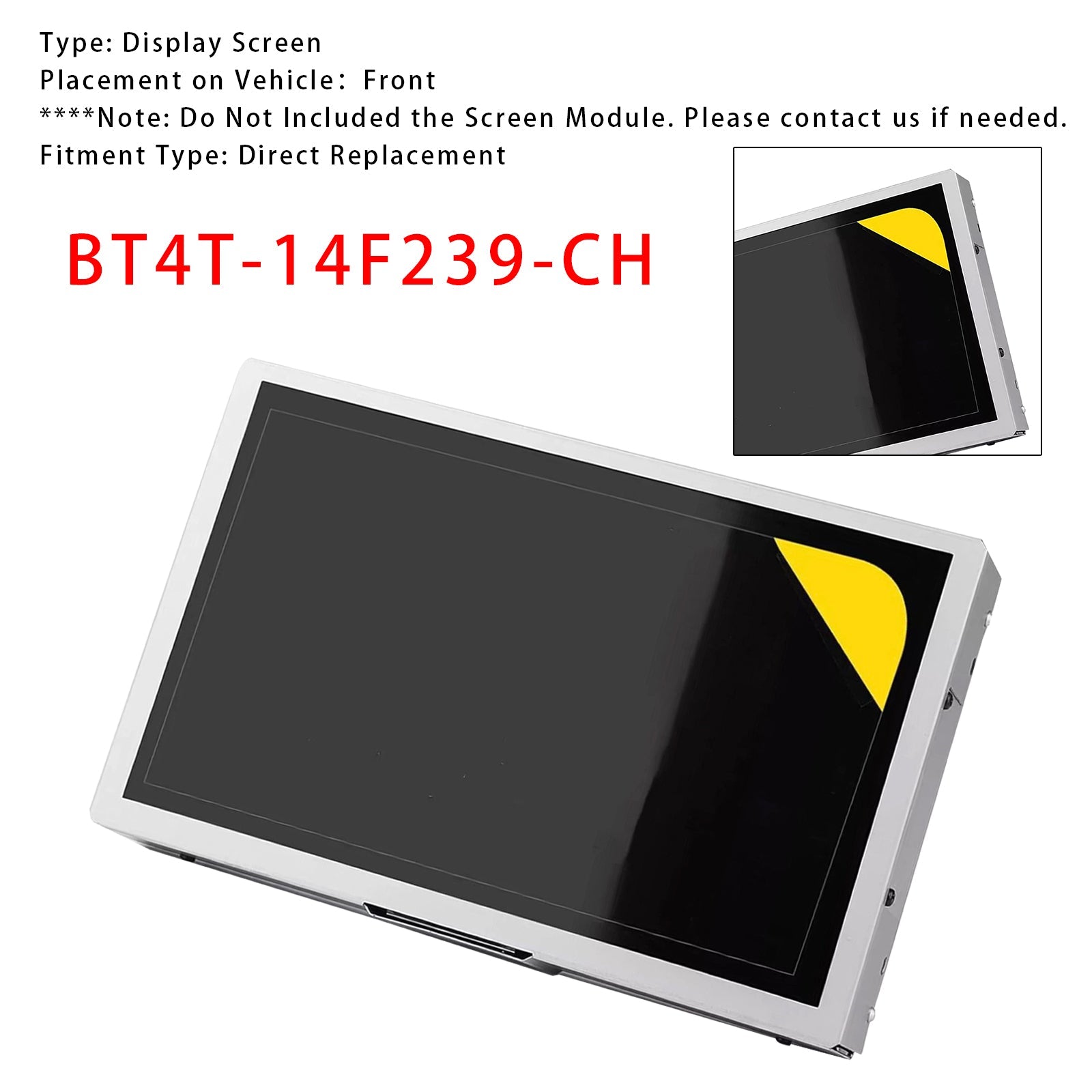 2012-2015 Ford Focus Sync 2 Display Screen BT4T-14F239-CH