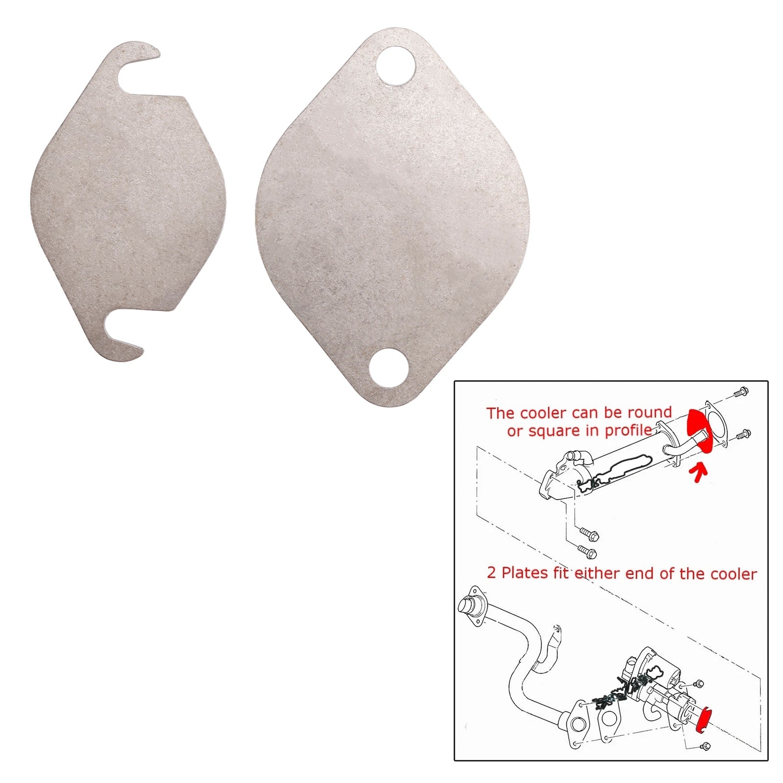 EGR Valve Blank Plate for Ford MK7 Transit 2.2 2.4 TDCi for Land Rover 2.4