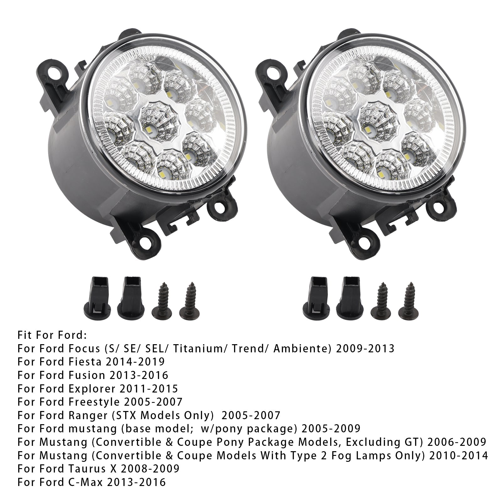 Pair LED Daytime Running Fog Lights For Nissan Frontier 2005-2019 84501AJ00A
