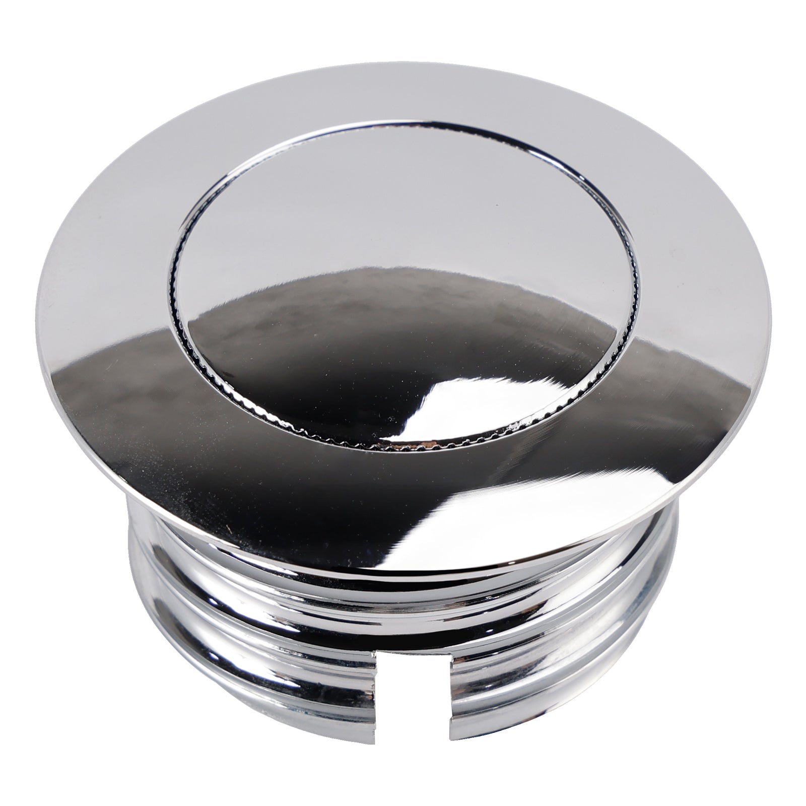 Chrome Billet Aluminum Pop Up Screw In Gas Cap Set For Touring Softail Dyna