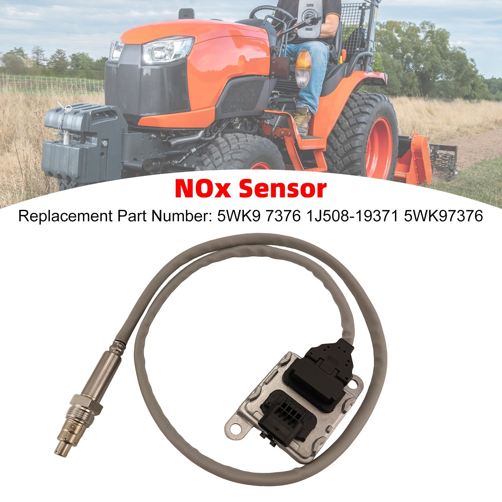 Nitrogen Oxide Sensor NOX Sensor 1J508-19371 5WK9 7376 For Kubota Various