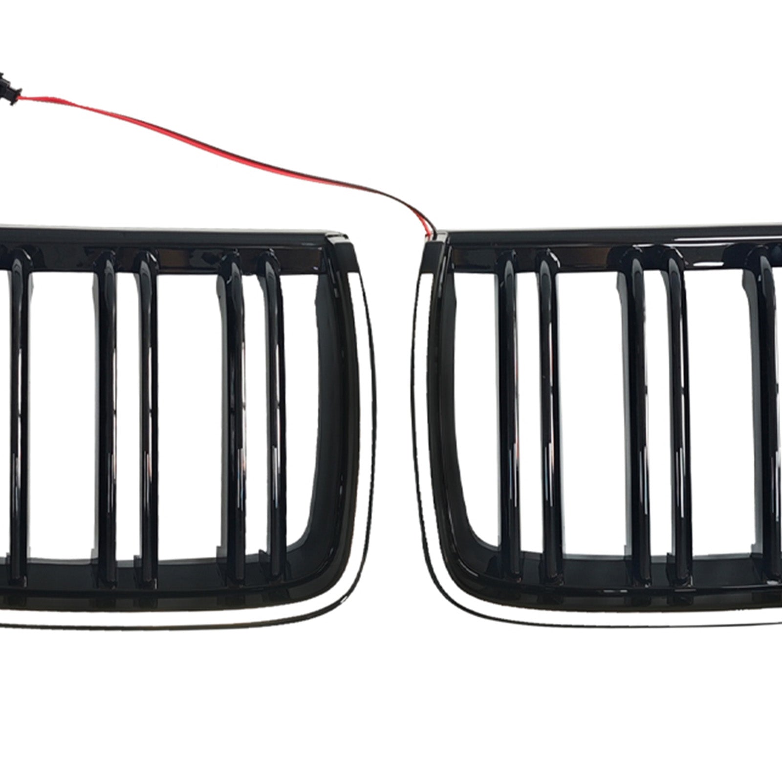 2004-2007 Fit BMW E90 Sedan Wagon 320i Front Kidney Double Slat Grille Black