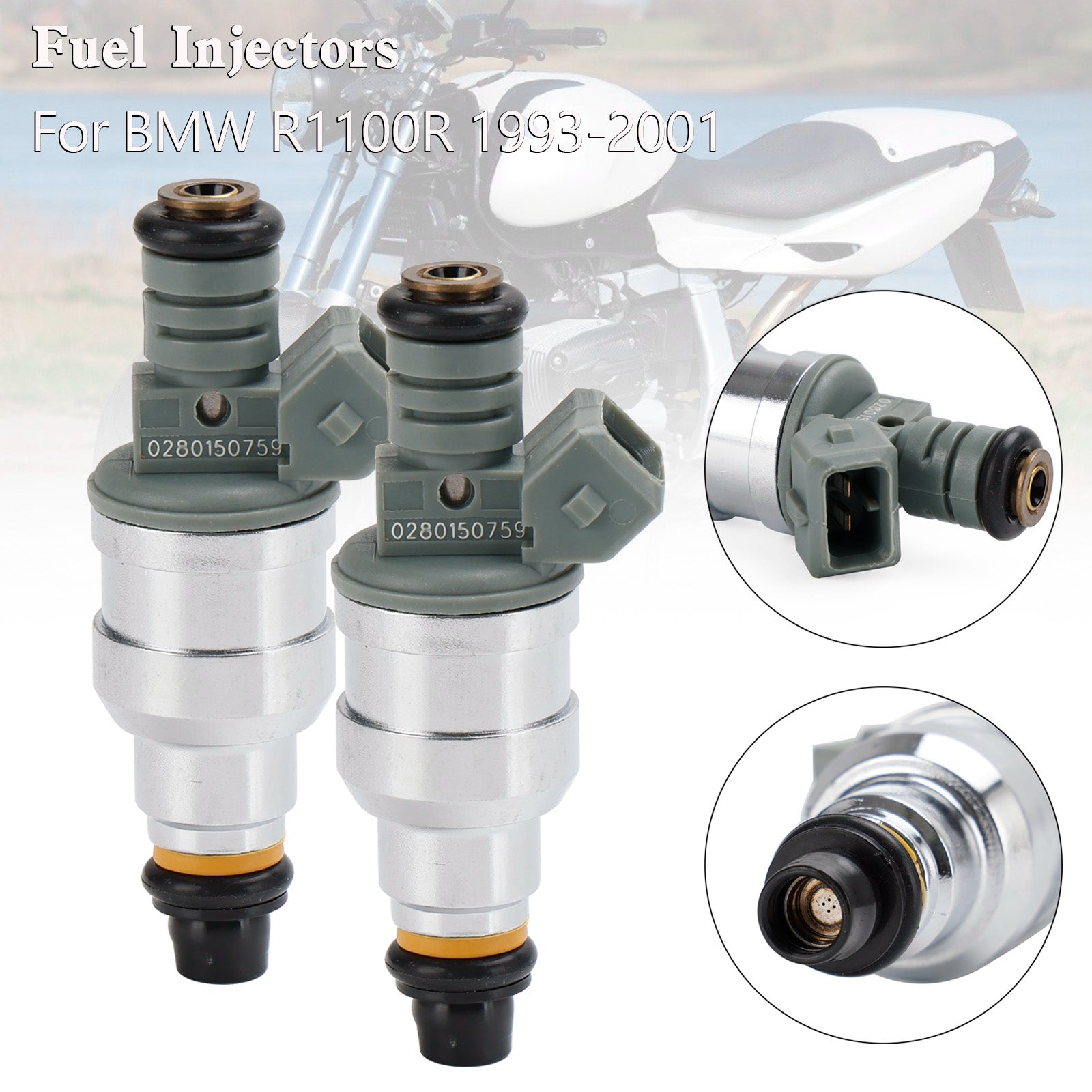2PCS 93-01 BMW R1100R Fuel Injector 280150784 280150759
