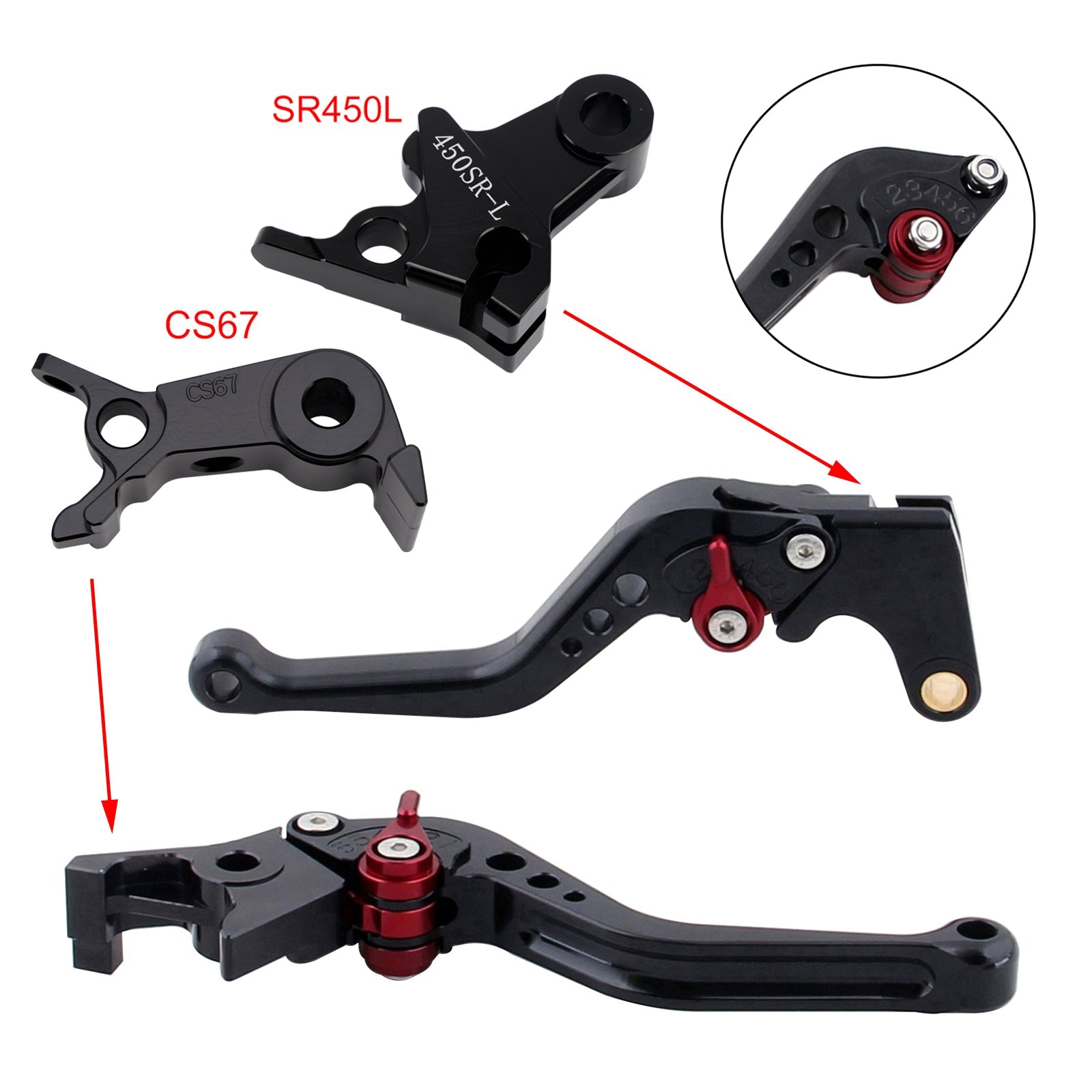 NEW Short Clutch Brake Lever fit for VOGE DS900X 900DSX 2024-2026