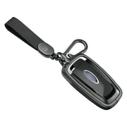 Aluminum Alloy TPU Black Car Key Case Cover With Buckle For Ford