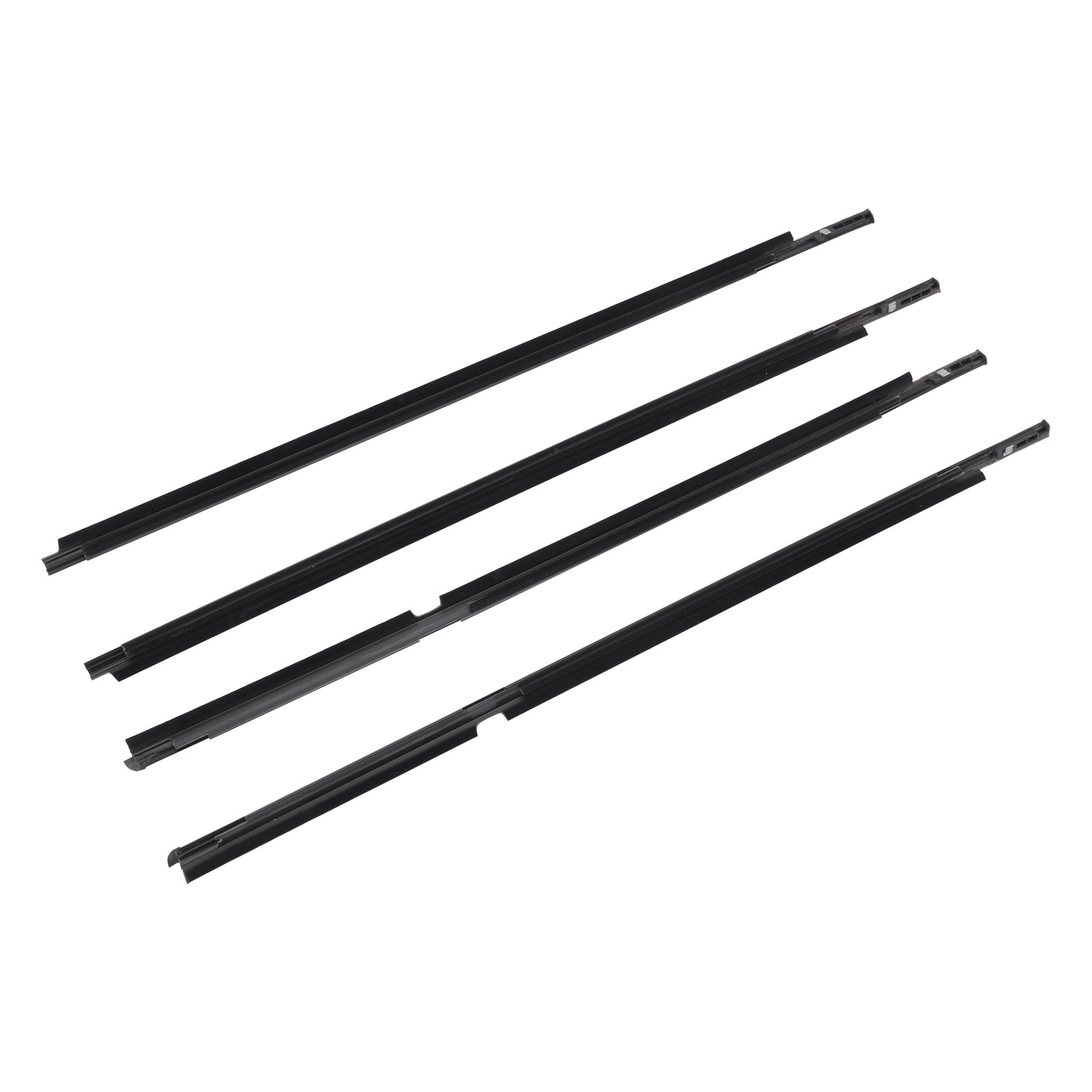 2006-2013 Toyota Yaris Hatchback 4PCS Door Glass Belt Outer Molding Weatherstrip