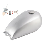 Cafe Racer Fuel Gas Tank 9L / 2.4 Gal For Suzuki GN125 GN 125 250 - Silver