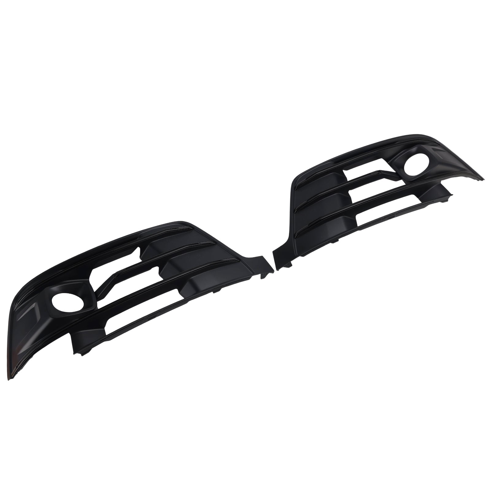 2016-2019 Fit Audi Q7 2PCS Front Bumper Fog Light Grille Cover 4M0807681E
