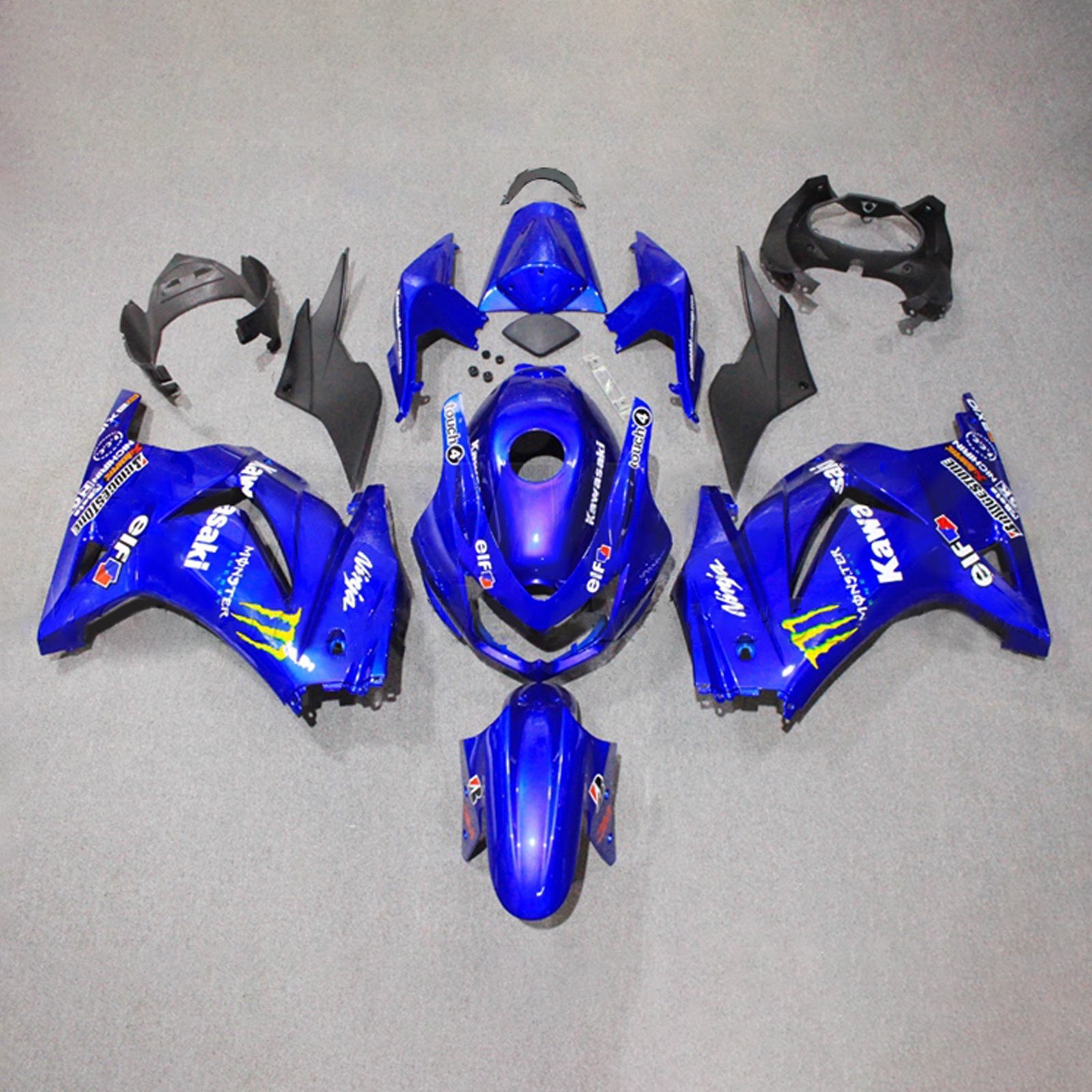 Injection Fairing Kit Bodywork Plastic ABS fit For Kawasaki EX250 Ninja250R 2008-2012