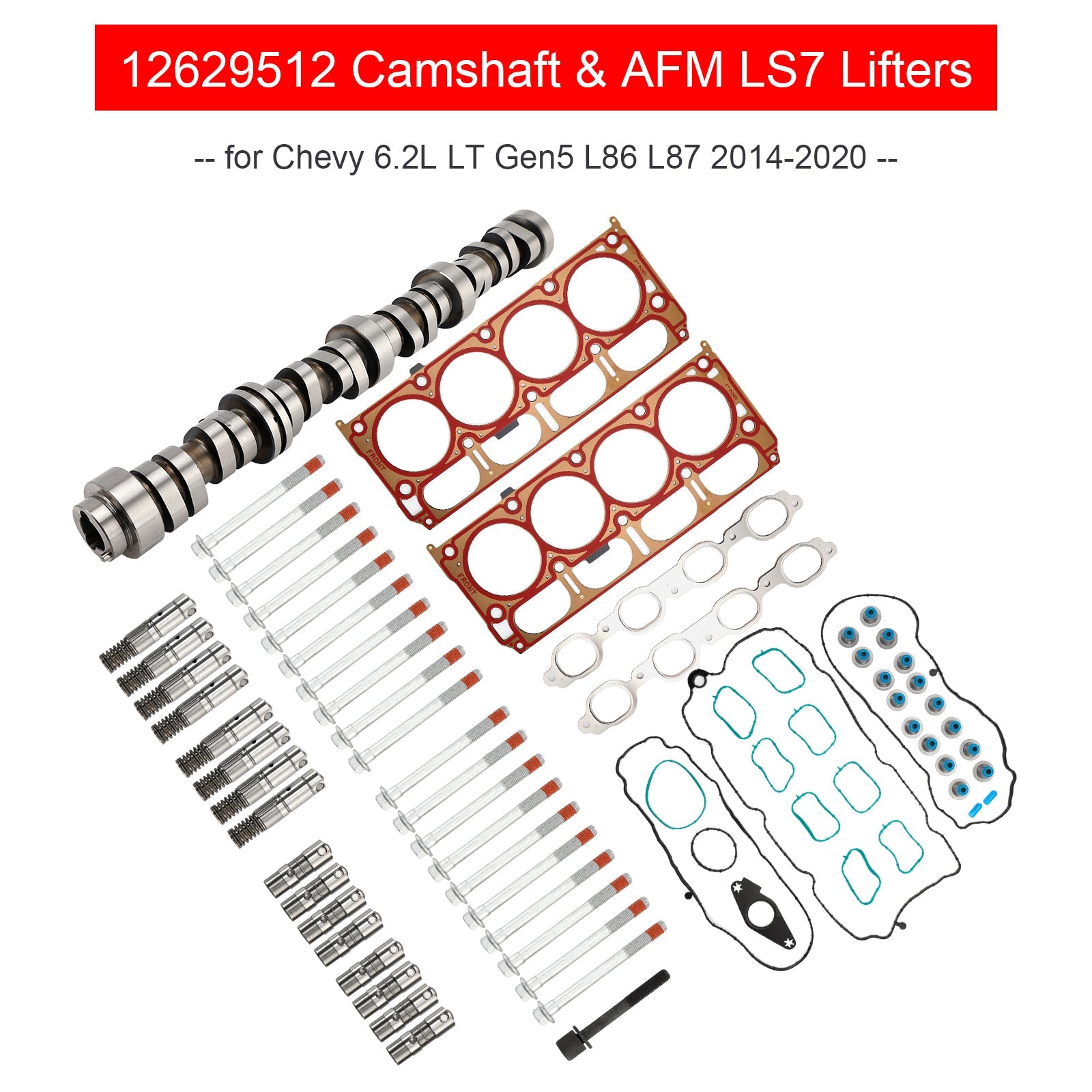 2016-2020 Chevy Camaro 6.2L Camshaft & AFM LS7 Lifters 12629512 L2281-16