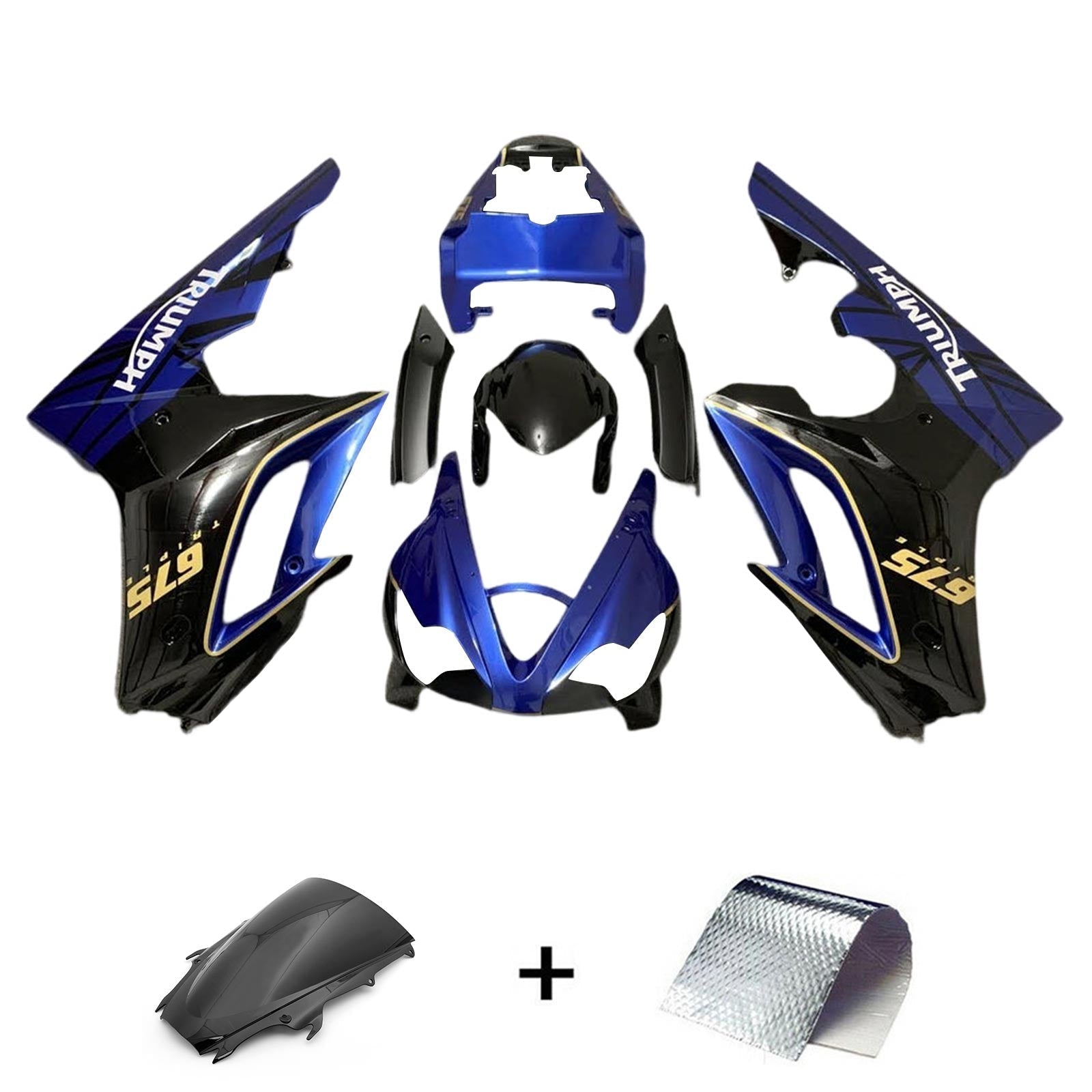 2002-2005 Triumph Daytona 675 Fairing Kit Bodywork Plastic ABS