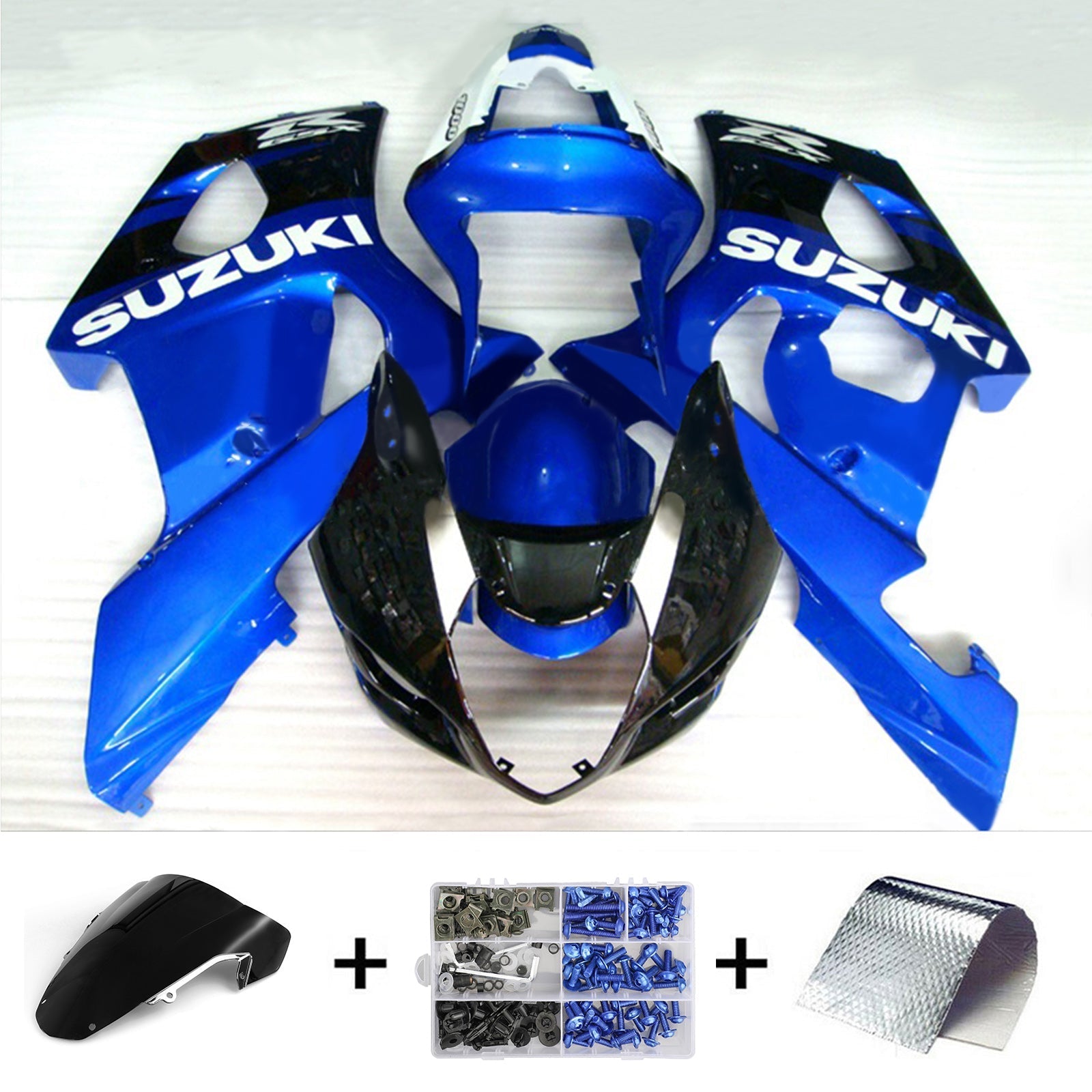 2003-2004 Suzuki GSXR1000 K3 Injection Fairing Kit Bodywork Plastic ABS