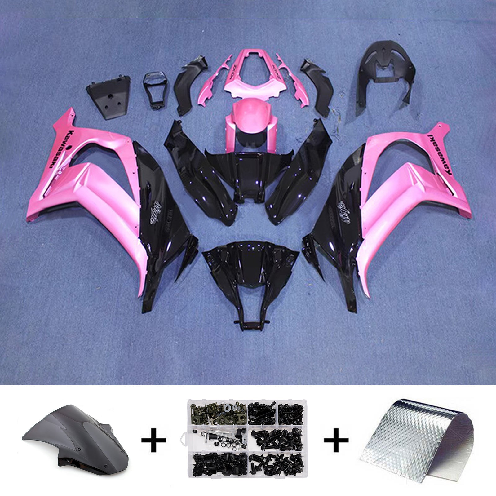 Injection Fairing Kit Bodywork Plastic ABS fit For Kawasaki ZX10R 2011-2015