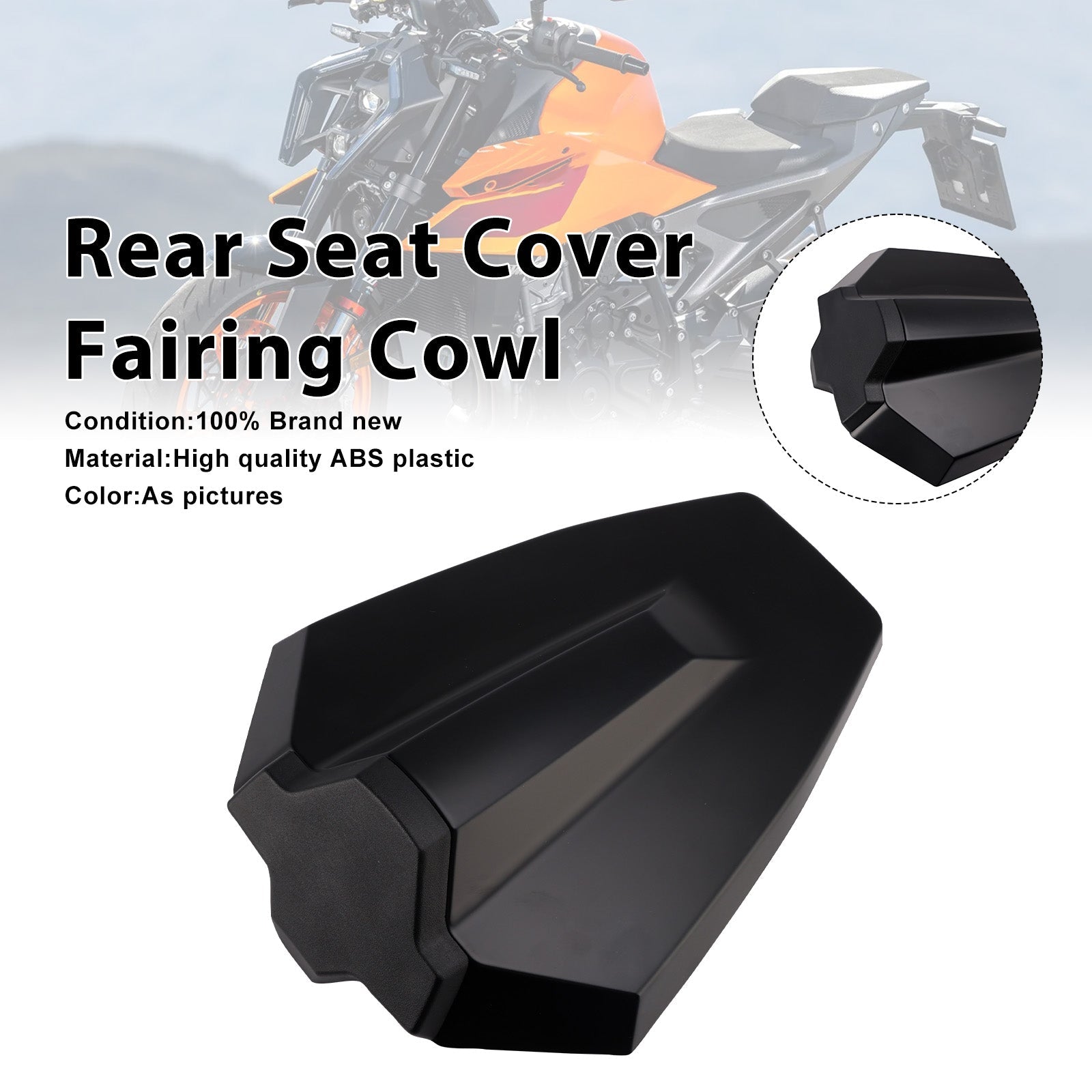 2024-2025 For Duke 990 Rear Pillion Seat Cover Fairing Cowl