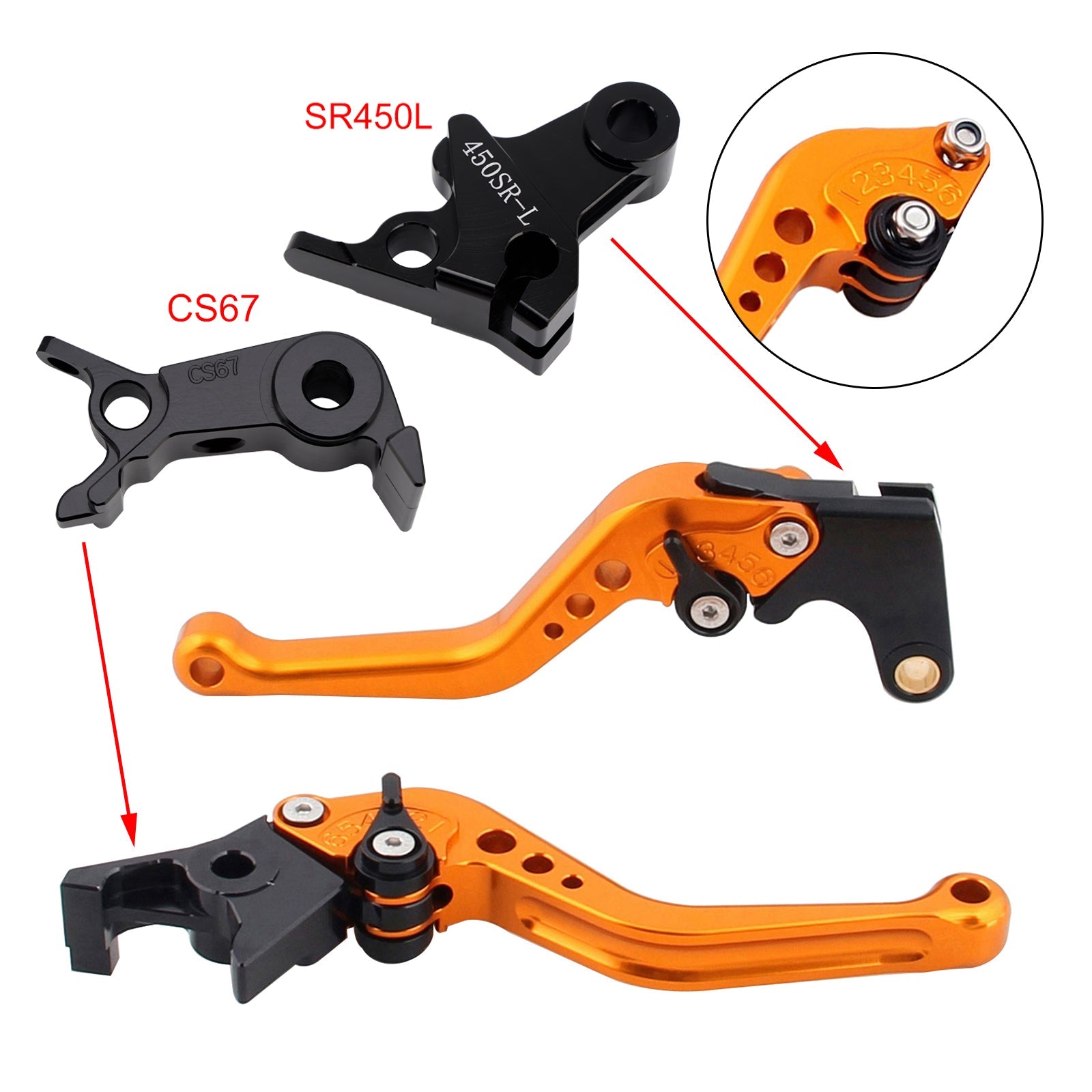NEW Short Clutch Brake Lever fit for VOGE DS900X 900DSX 2024-2026