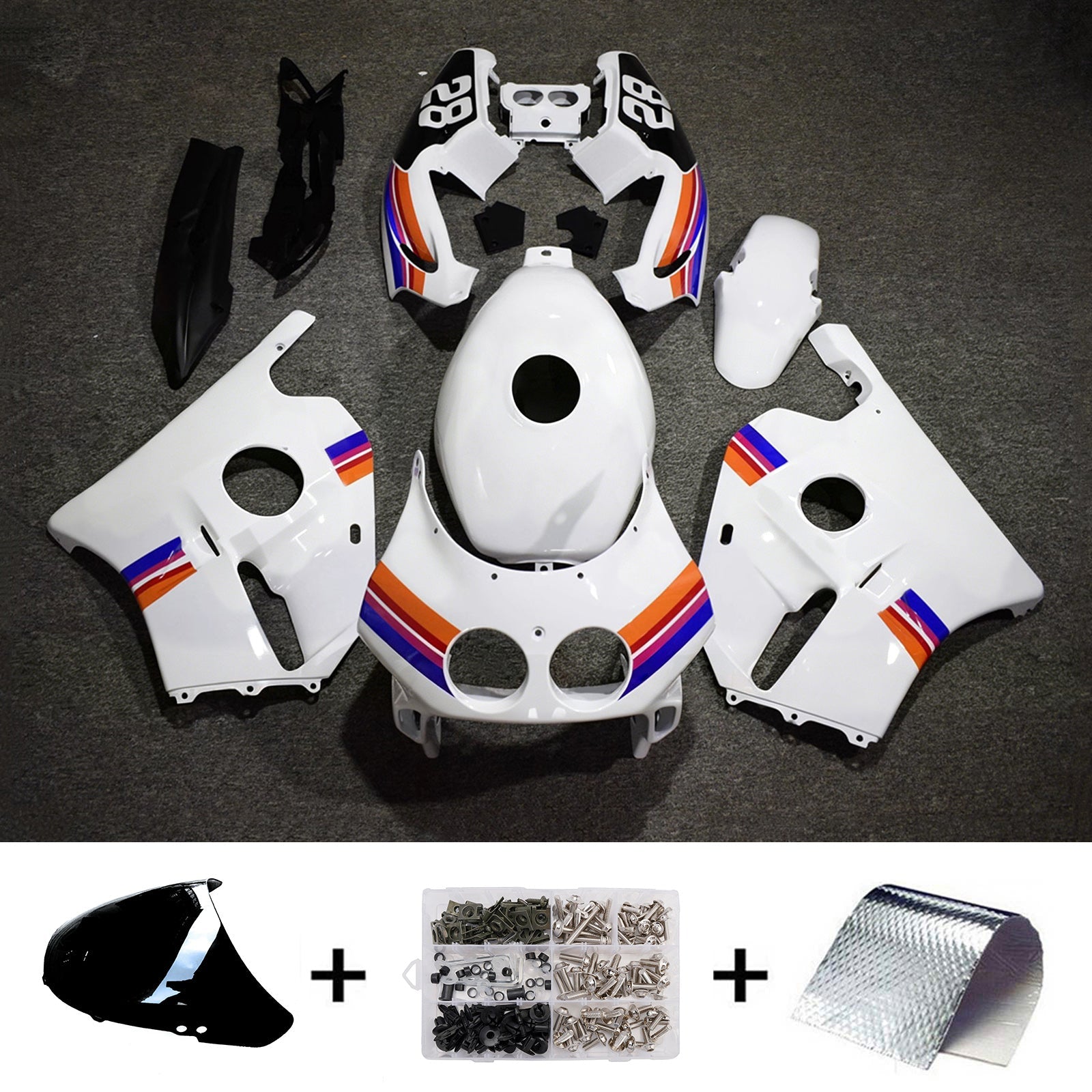 Injection Fairing Kit Bodywork Plastic ABS For Honda CBR250RR MC22 1990-1998
