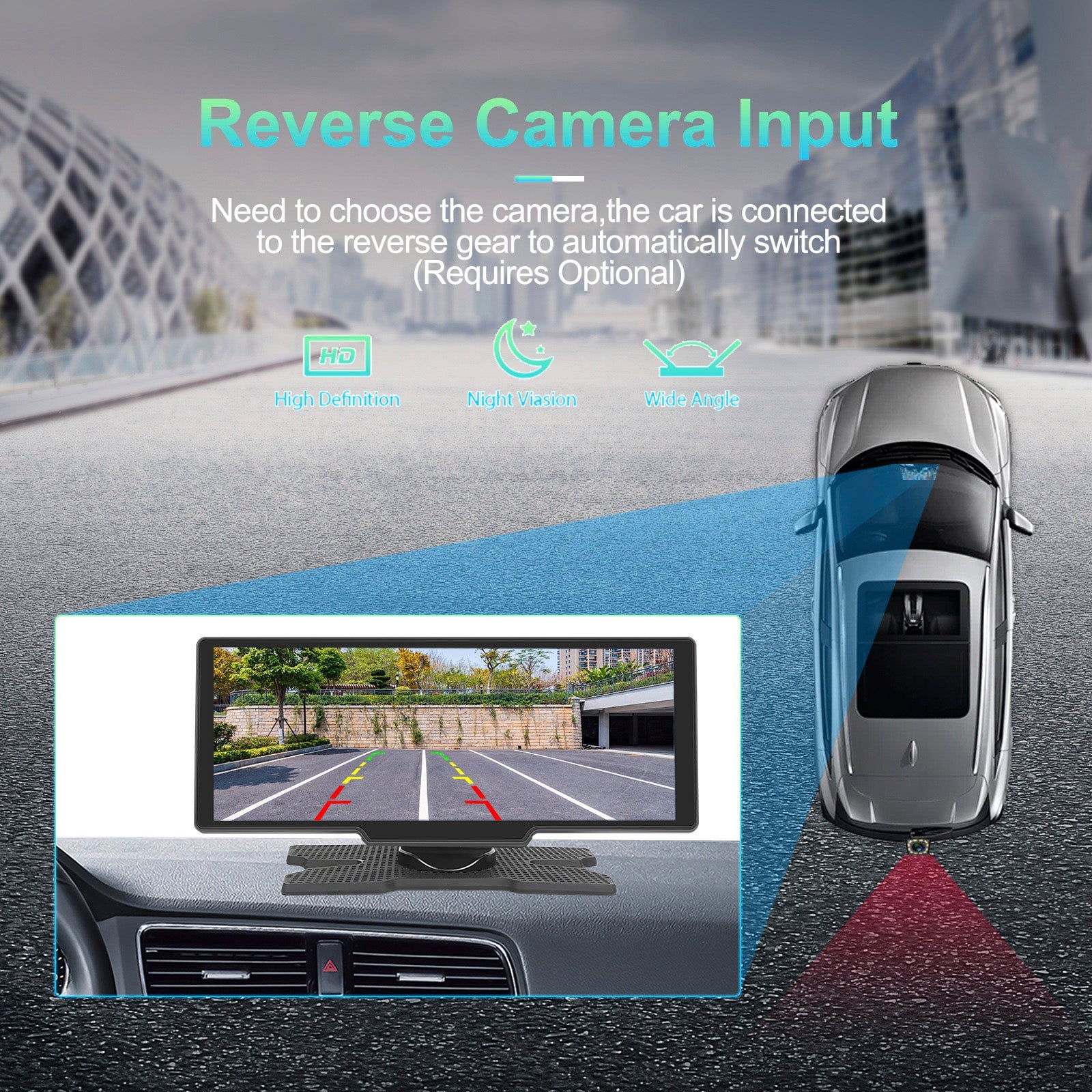 10.77 HD Display Car Navigation System CarPlay all-in-one Machine 12 LED Camera