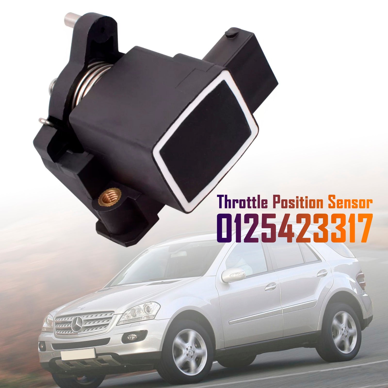 1999-2002 MERCEDES-BENZ SL500 Accelerator Pedal Sensor 0125423317
