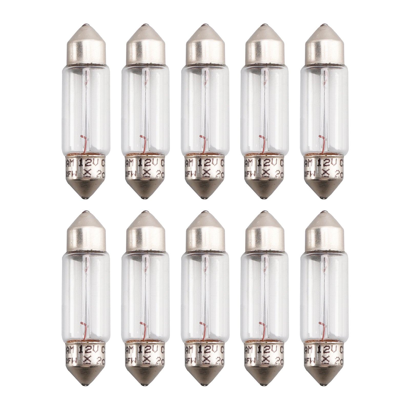 10PCS Car Light Tubular Lamp bulb C5W SV8.5 36MM 6418 12V 5W For OSRAM
