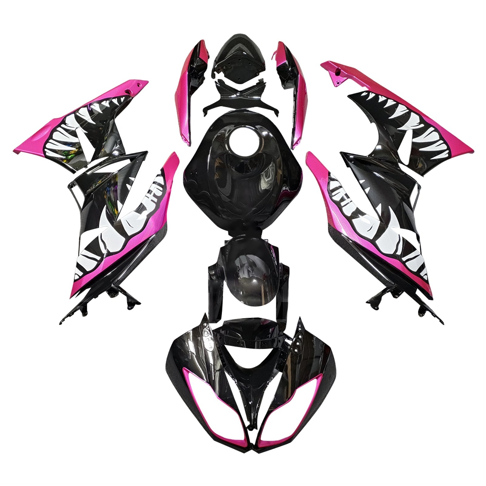Injection Fairing Kit Bodywork Plastic ABS fit For Kawasaki ZX6R 636 2009-2012