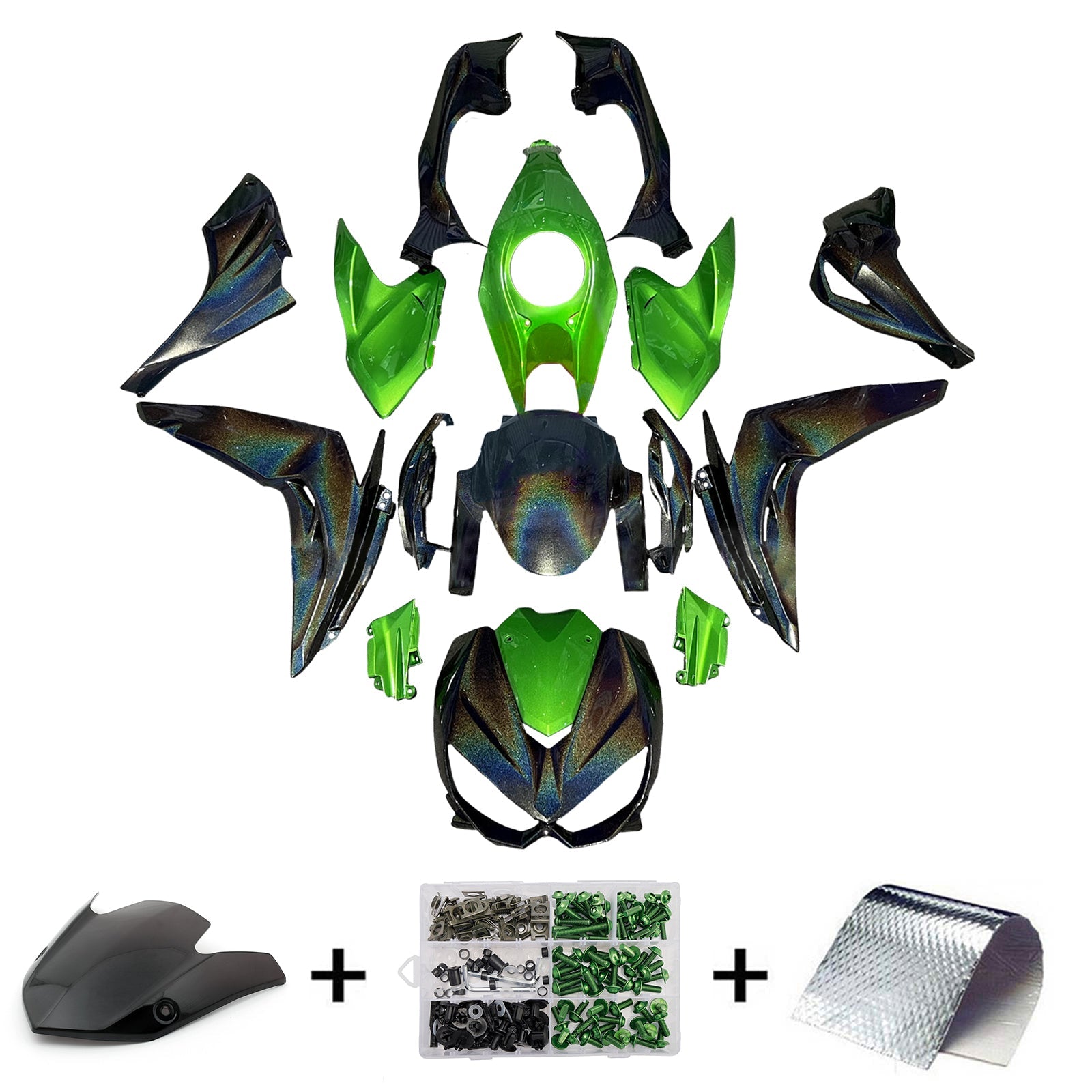 Injection Fairing Kit Bodywork Plastic ABS fit For Kawasaki Z1000 2014-2017
