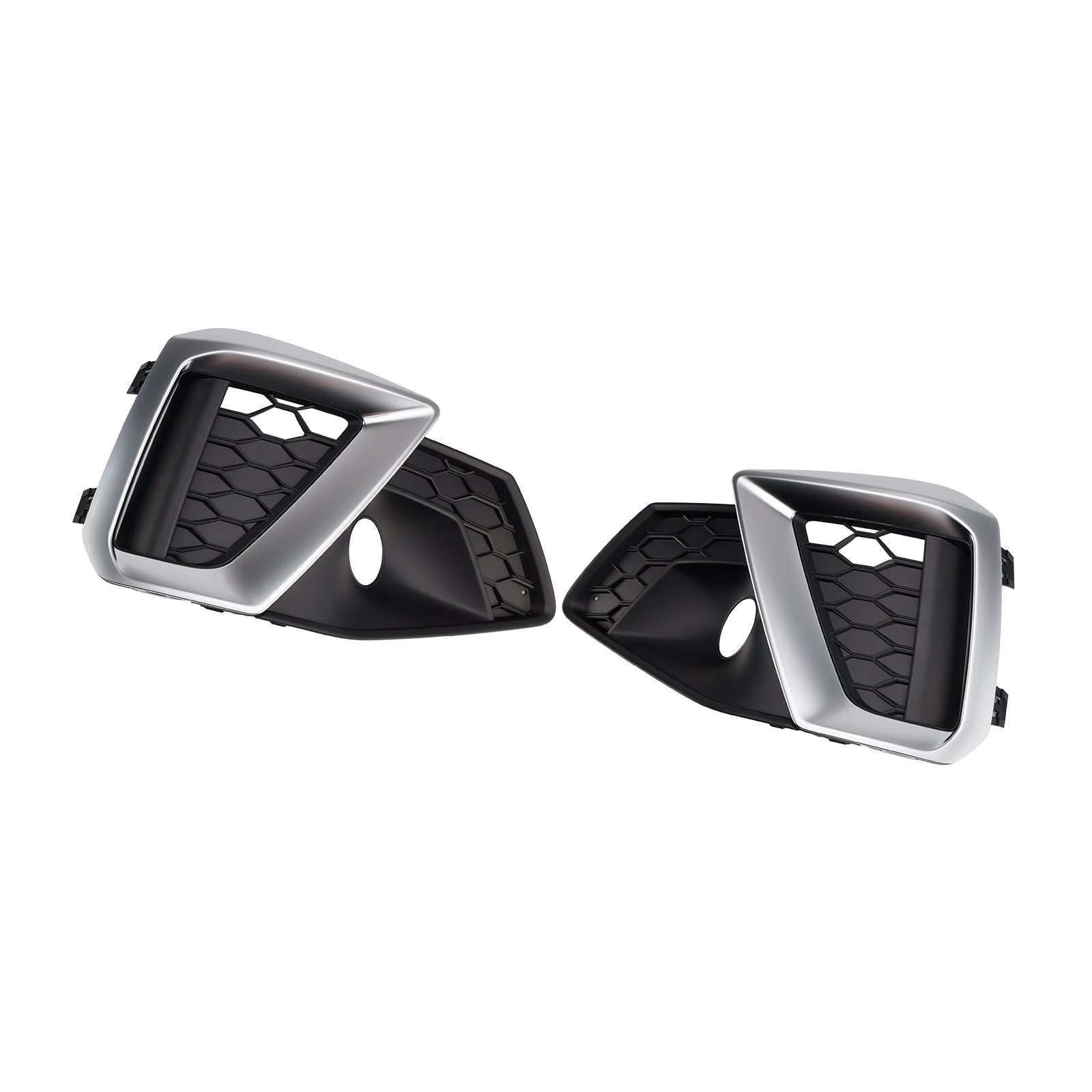 2020-2024 Audi A4 B9.5 S-Line Silver Front Bumper Lower Fog Grille Cover