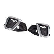 2020-2024 Audi A4 B9.5 S-Line Silver Front Bumper Lower Fog Grille Cover