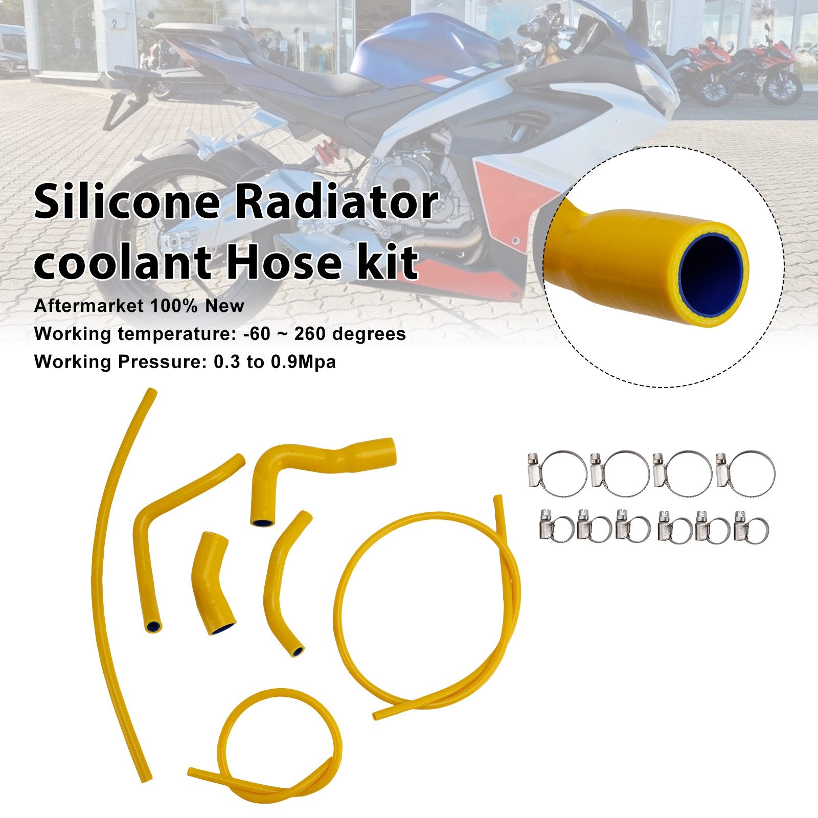 2021-2025 Aprilia RS 660 RS660 Silicone Radiator coolant Hose