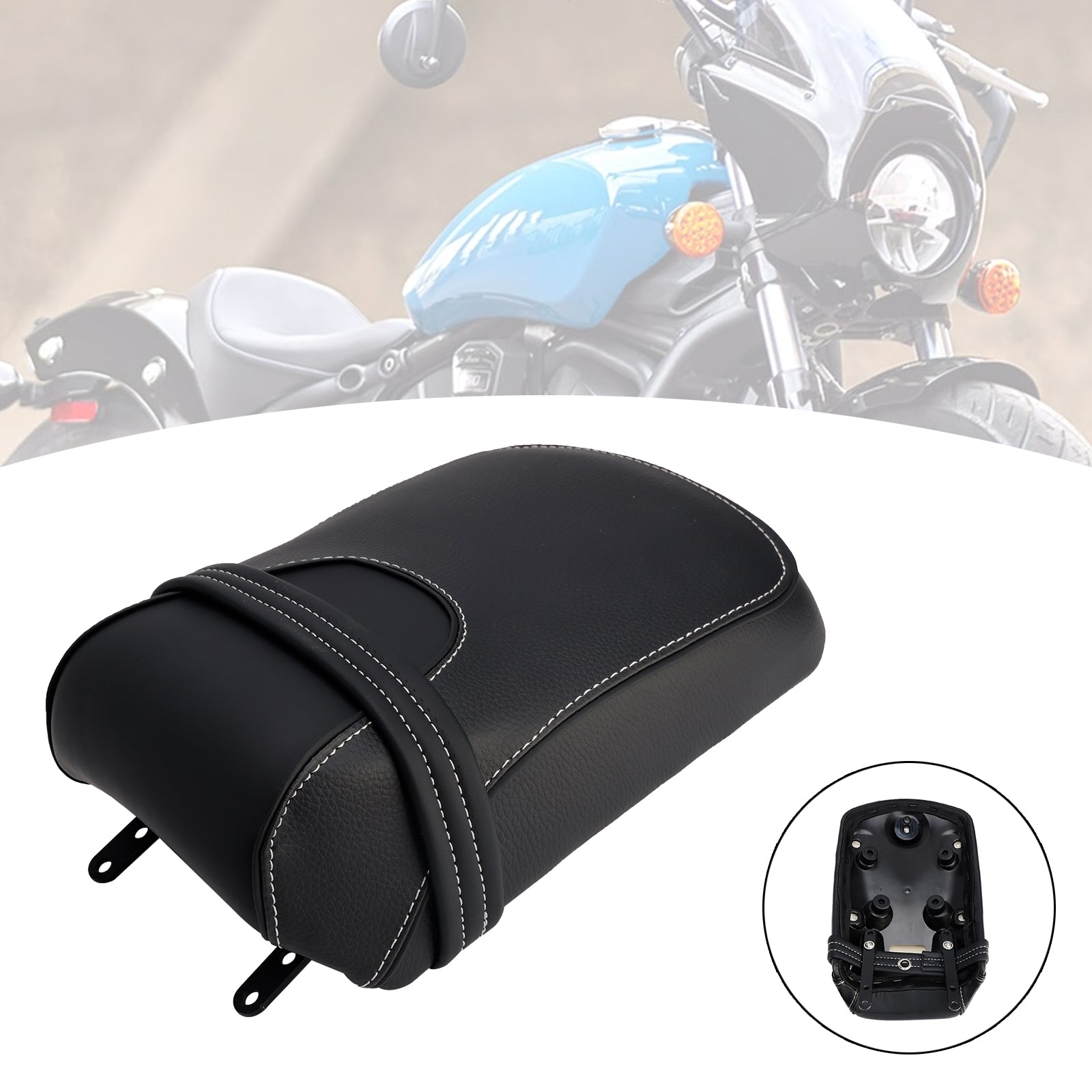 2025 For Indian Super Scout Rear Seat Passenger Cushion Flat Black