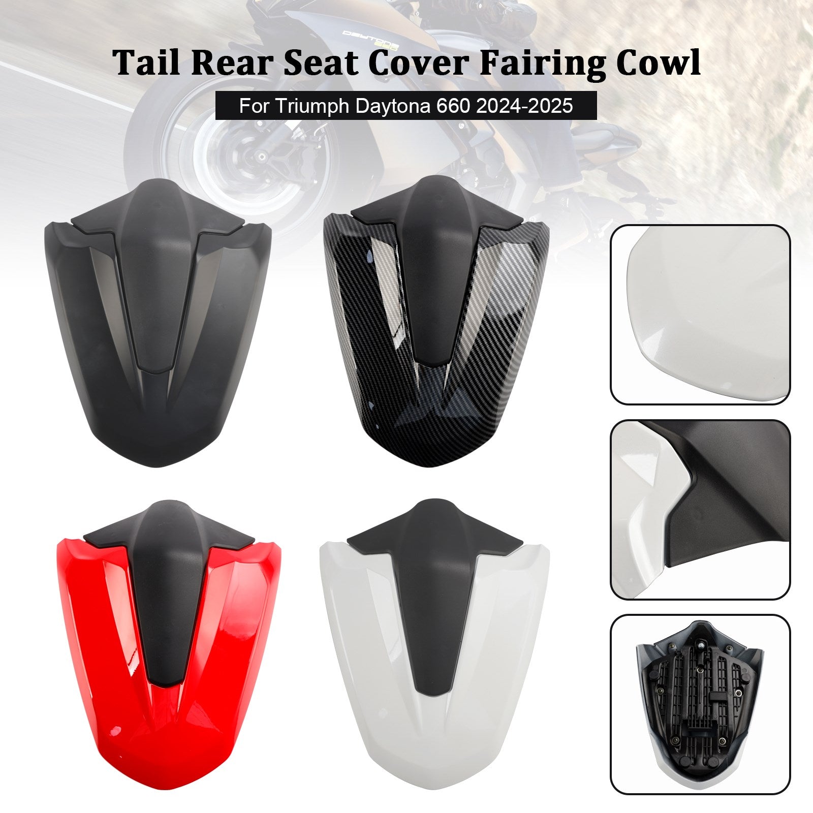 2024-2025 Daytona 660 Tail Rear Seat Cover Fairing Cowl