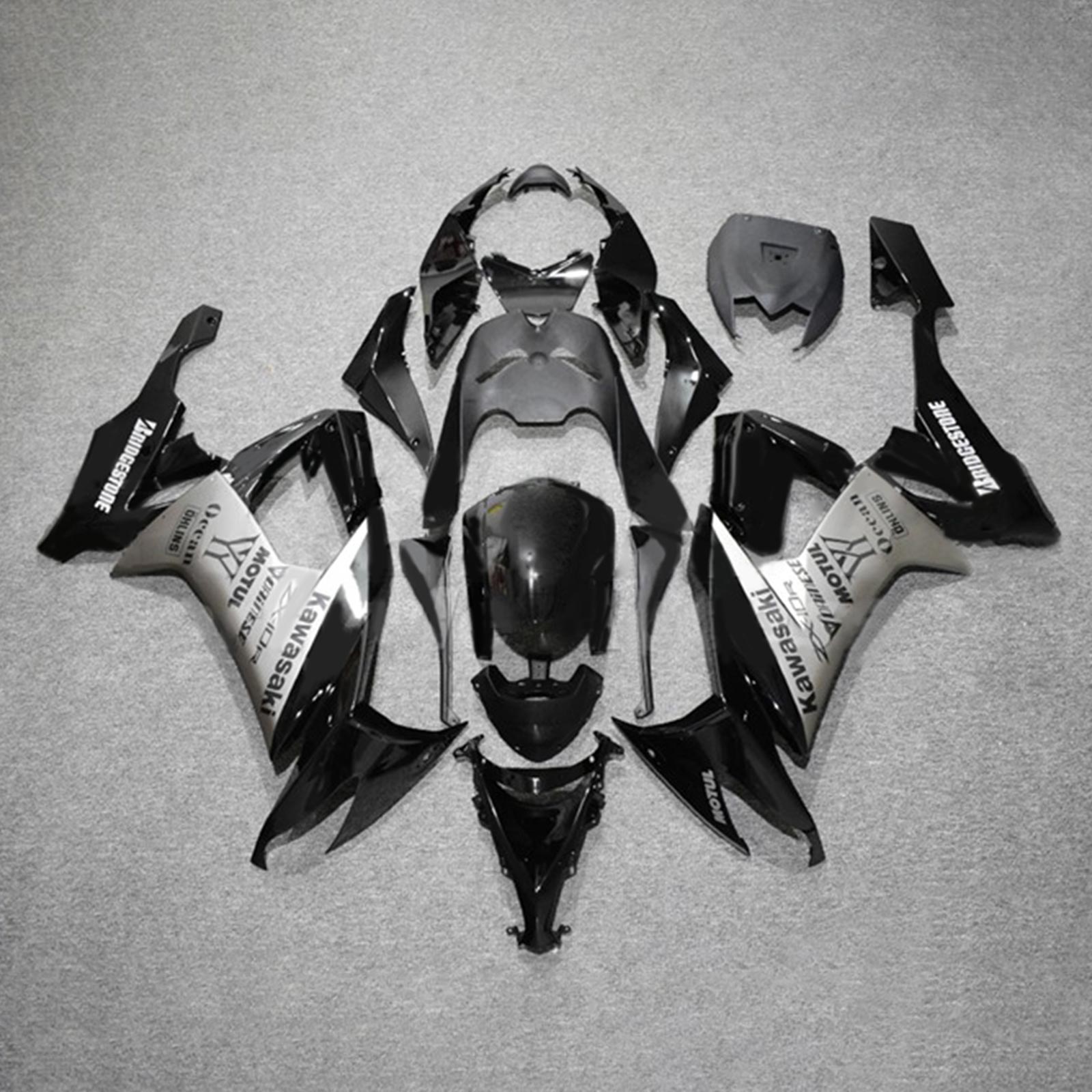 2008-2010 Kawasaki ZX10R Injection Fairing Kit Bodywork Plastic ABS#136