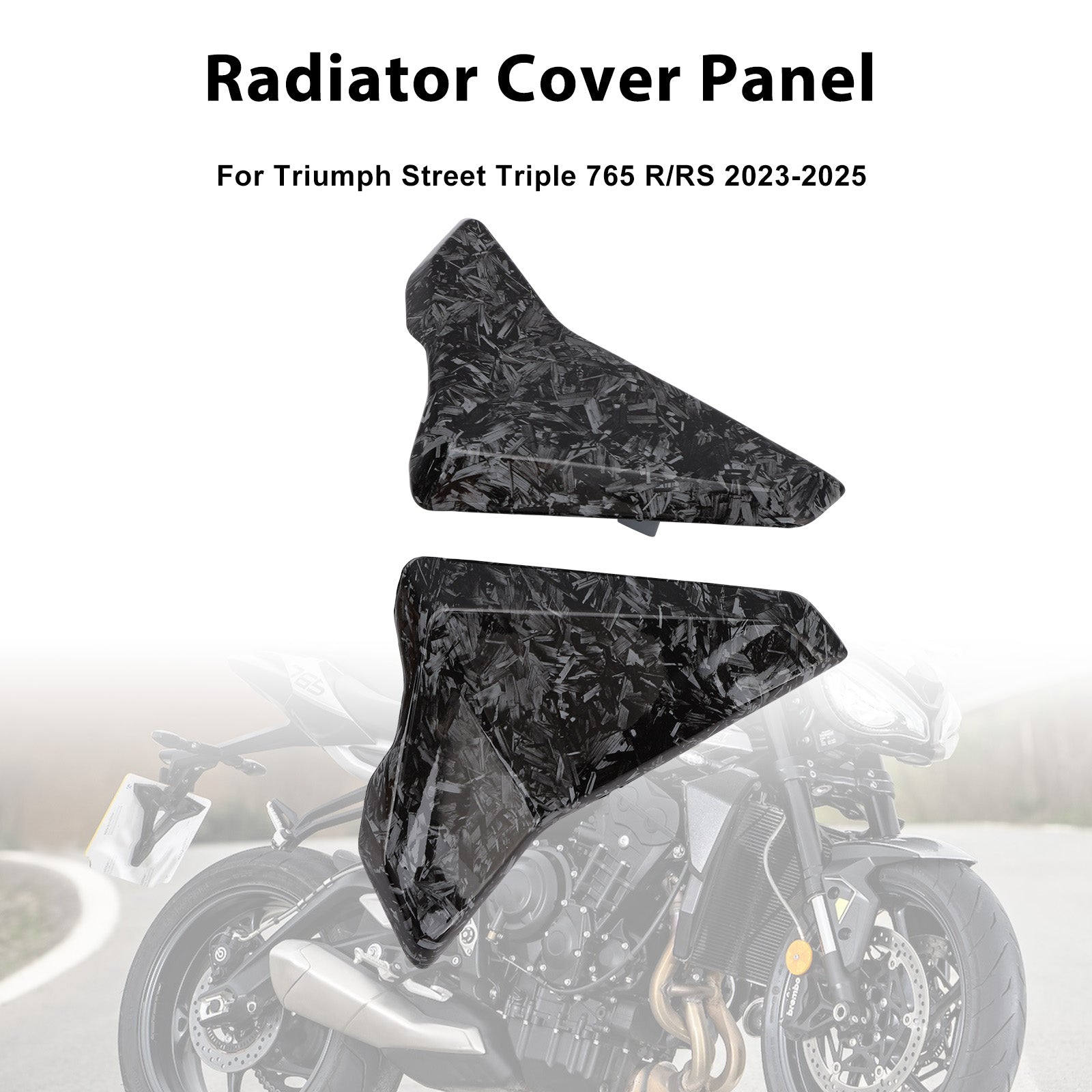 2023-2025 Street Triple 765 R/RS Radiator Side Cover Fairing Panels