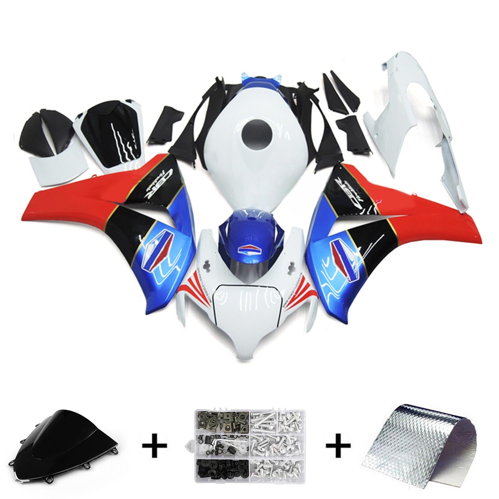 2008-2011 Honda CBR1000RR Injection Fairing Kit Bodywork Plastic ABS#190
