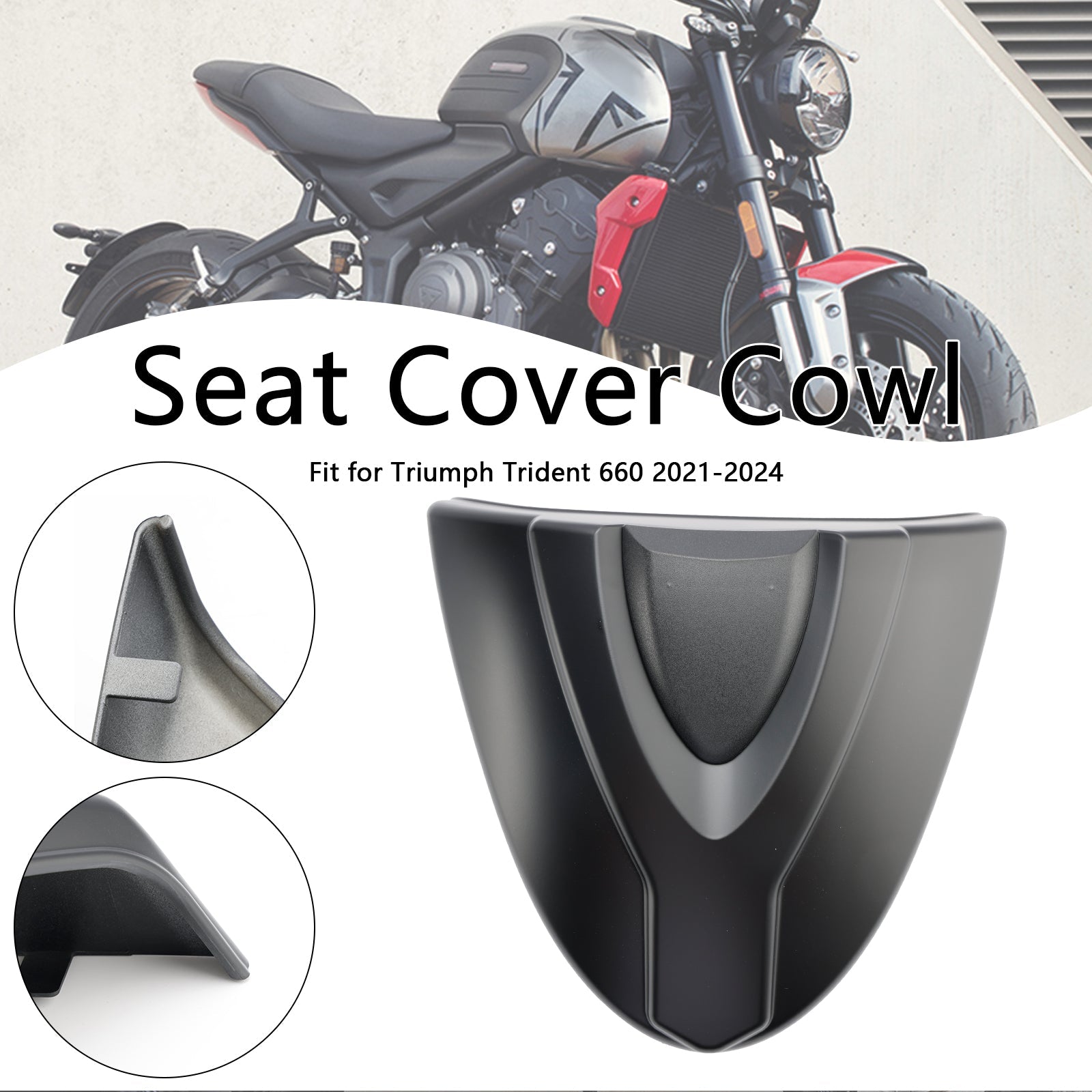 2021-2024 Trident 660 Tail Rear Seat Cover Fairing Cowl