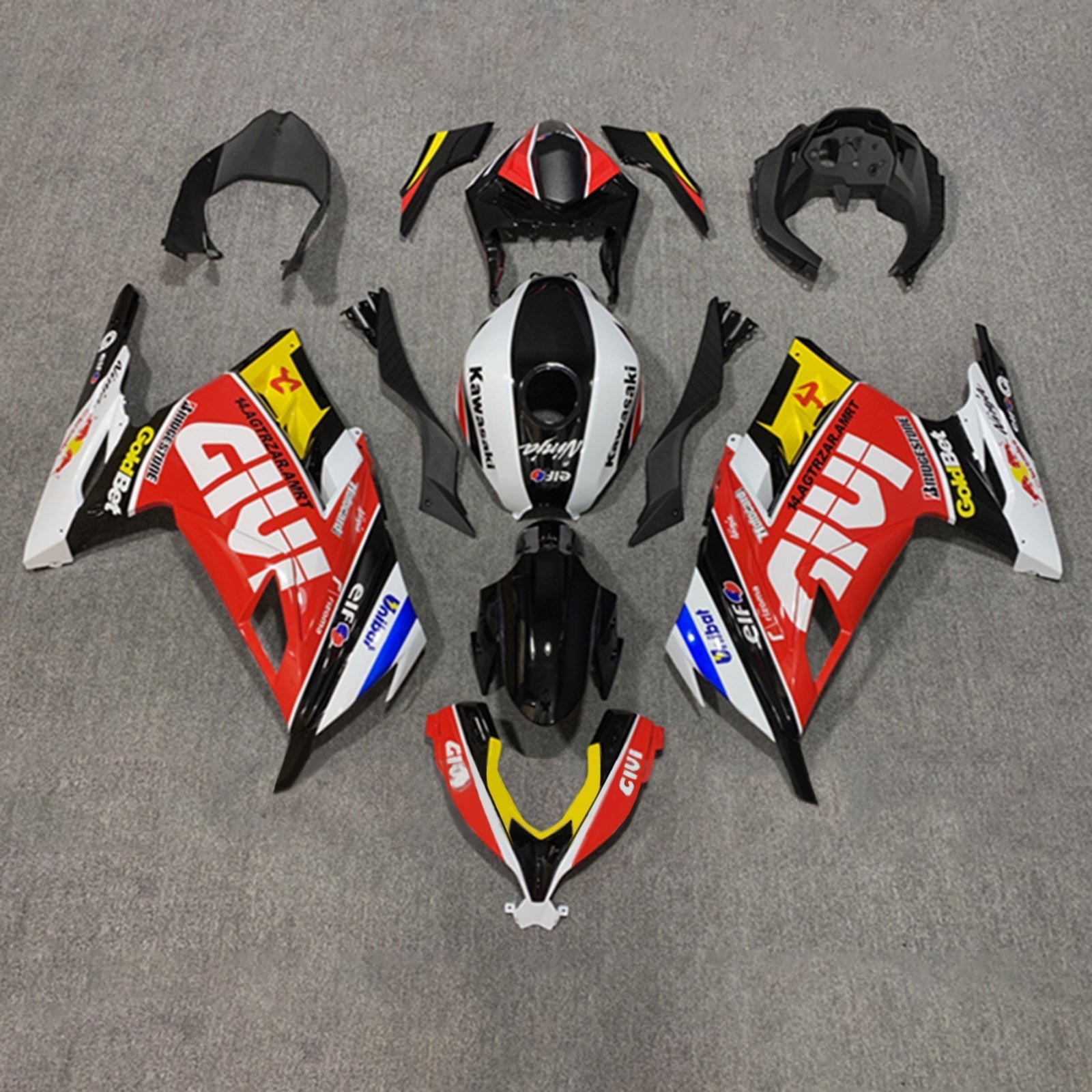 2013-2024 Kawasaki EX300/Ninja300 Injection Fairing Kit Bodywork Plastic ABS