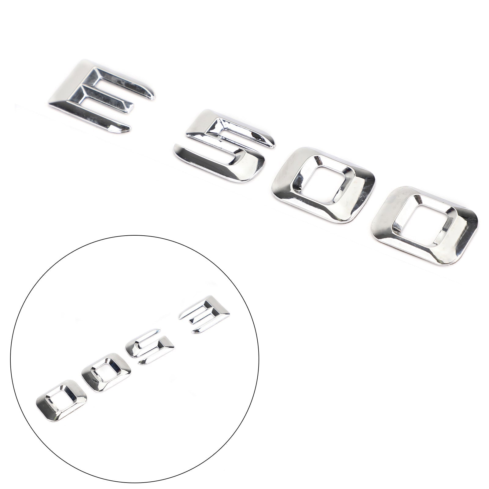 Mercedes E500 Rear Trunk Emblem Badge Nameplate Decal Letters Numbers