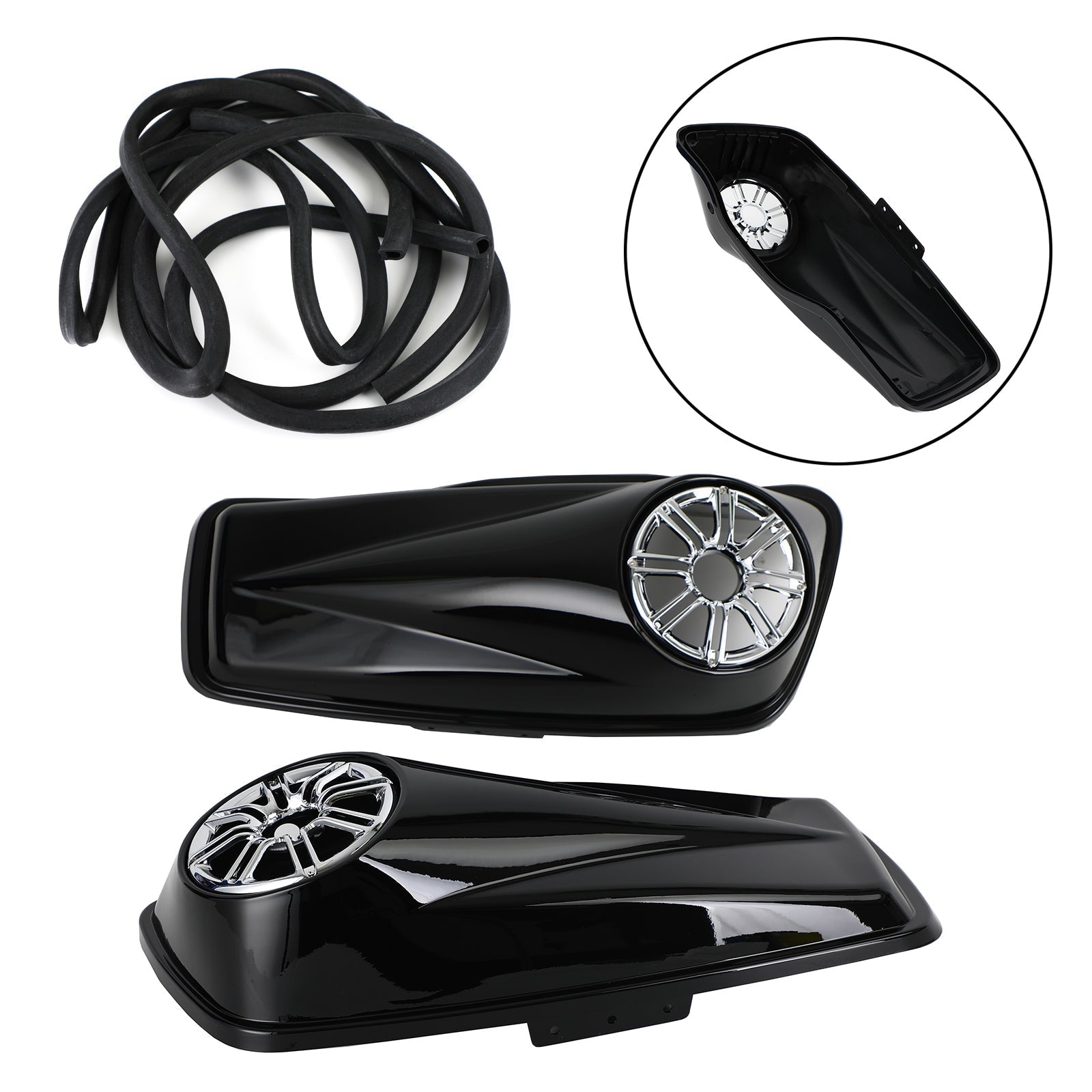 Speaker Lids For Harley Touring Street Electra Glide Hard Saddlebag 6.5" 2014-21
