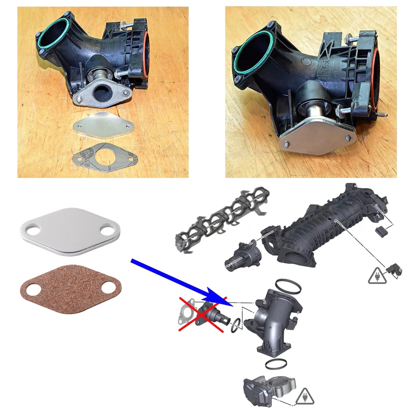 BMW 3' F31 325d N47S1 EGR Cooler Gasket Repair Replace kit